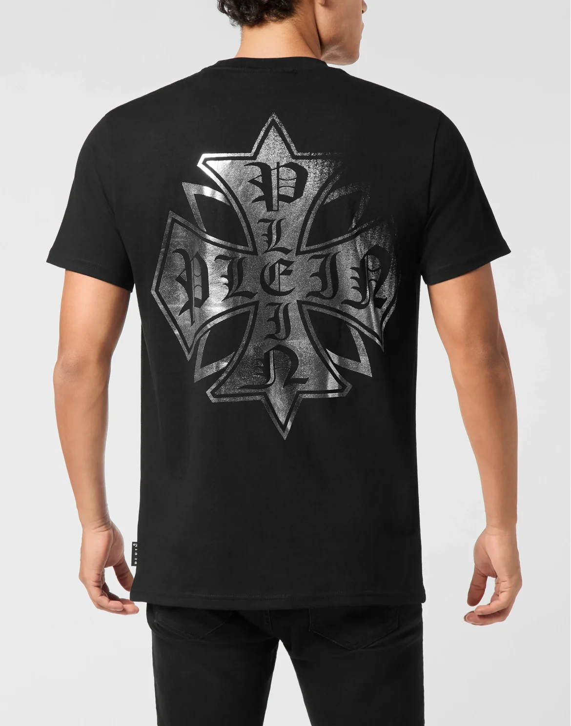 Washed Round Neck T-Shirt Destroyed Crest, цвет: Черный