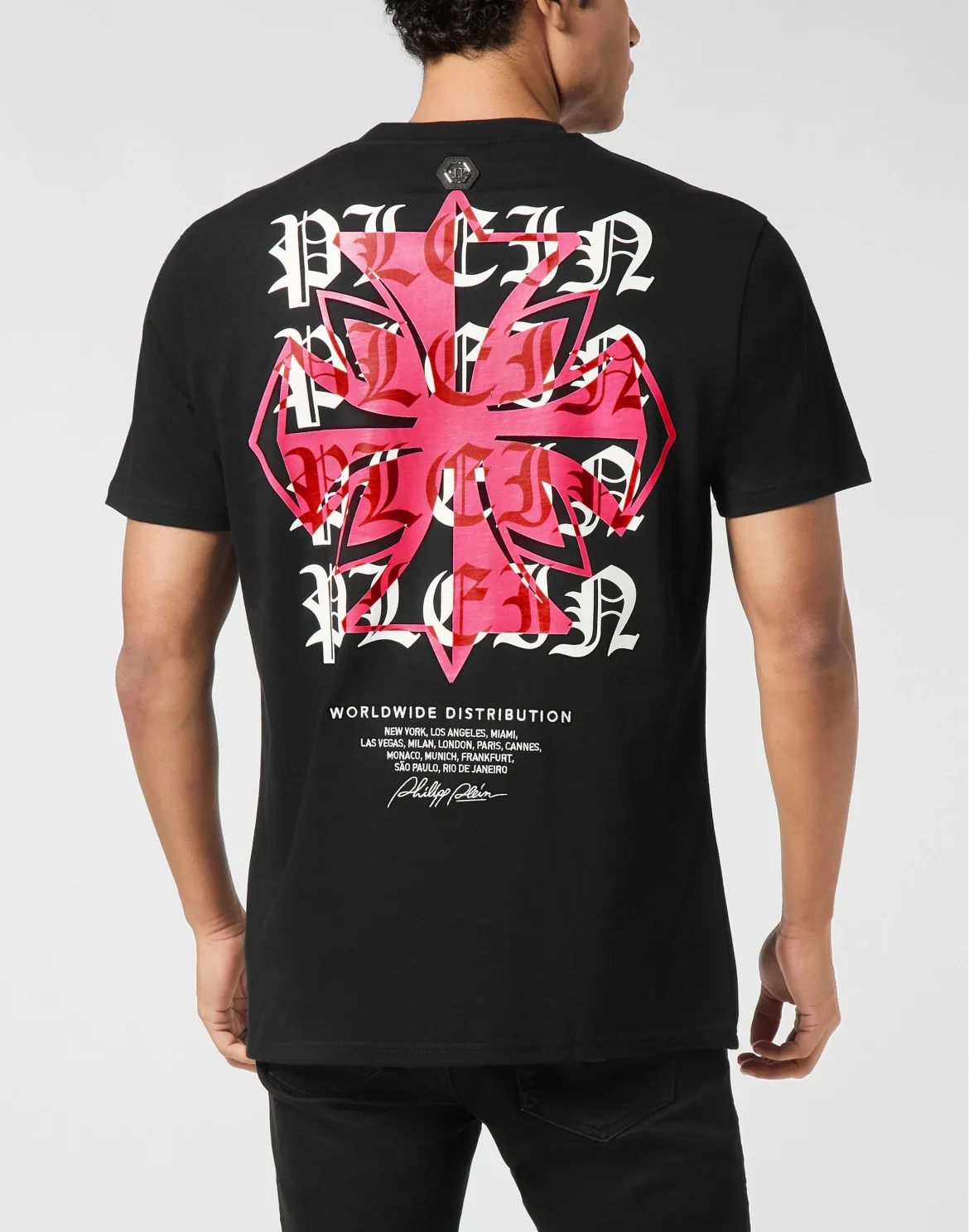 Round Neck T-Shirt Worldwide Puffy Crest, цвет: Черный