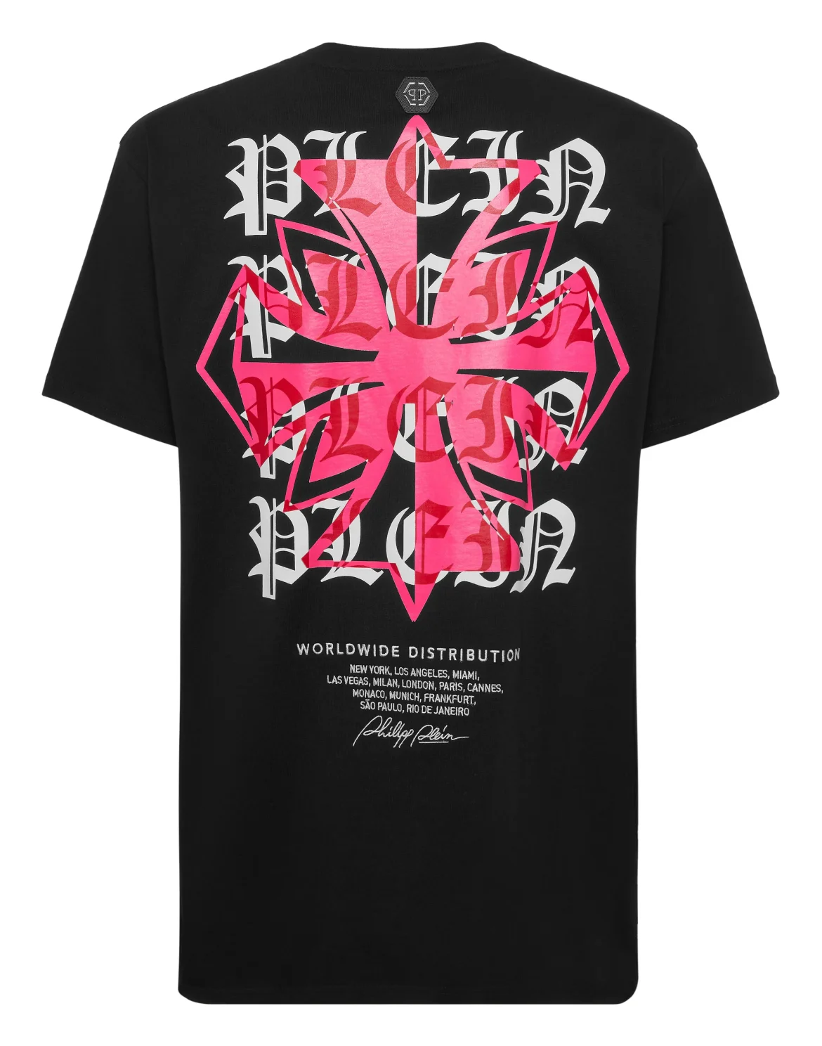 Round Neck T-Shirt Worldwide Puffy Crest, цвет: Черный