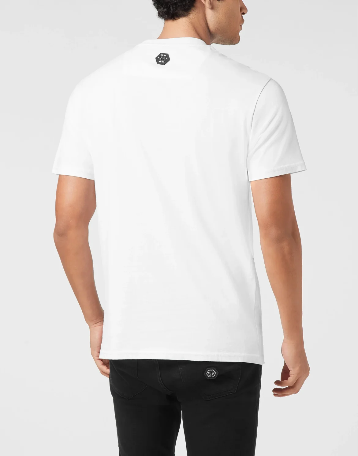 Round Neck T-Shirt College Raccoon Stones, цвет: Белый