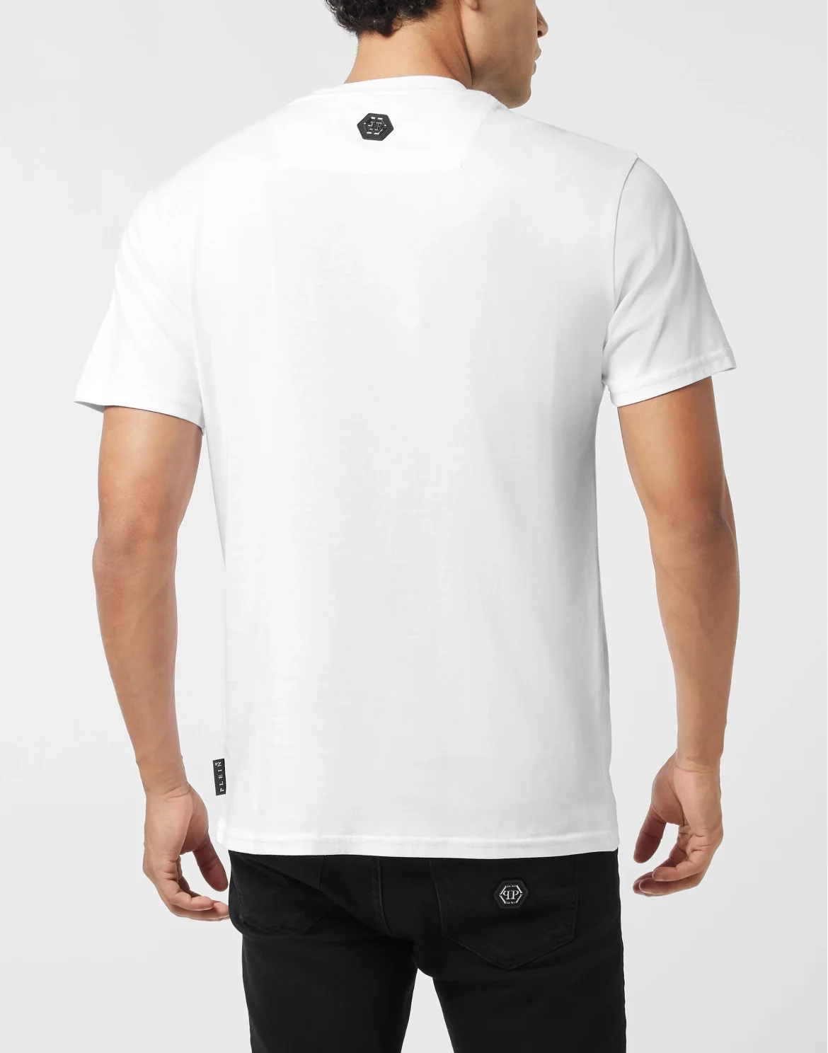 Round Neck T-Shirt College Animals Outline, цвет: Белый