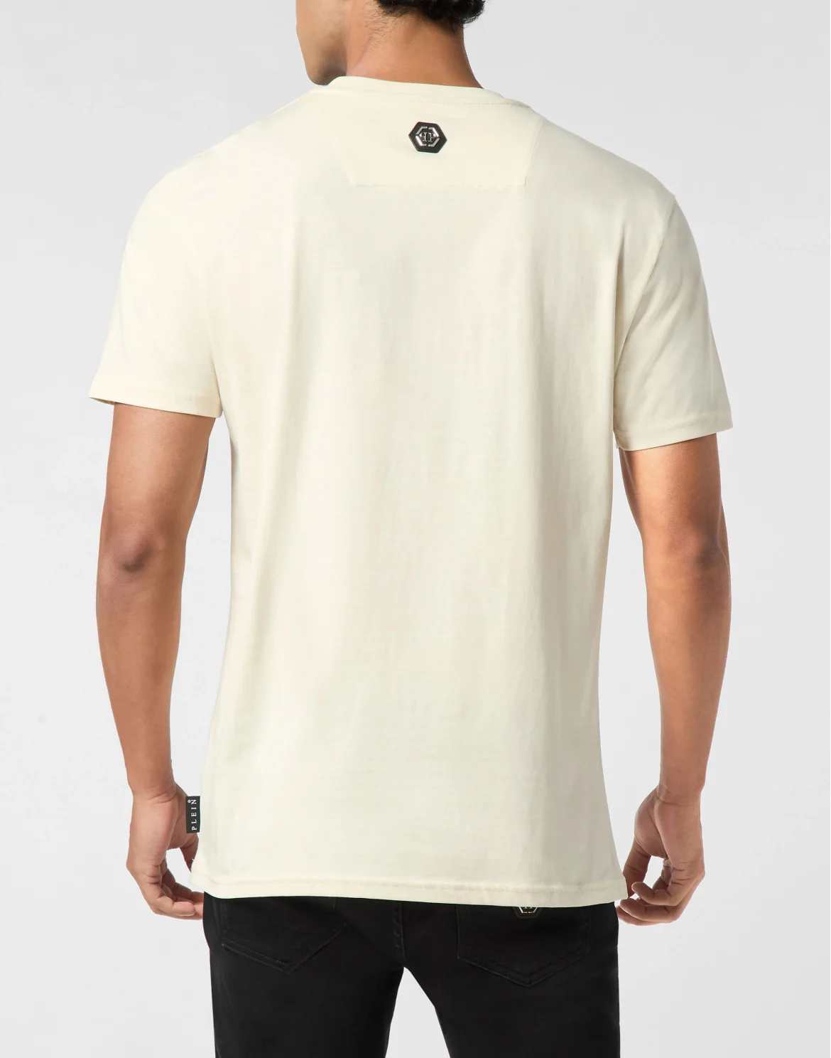 Round Neck T-Shirt College Animals Outline, цвет: Бежевый