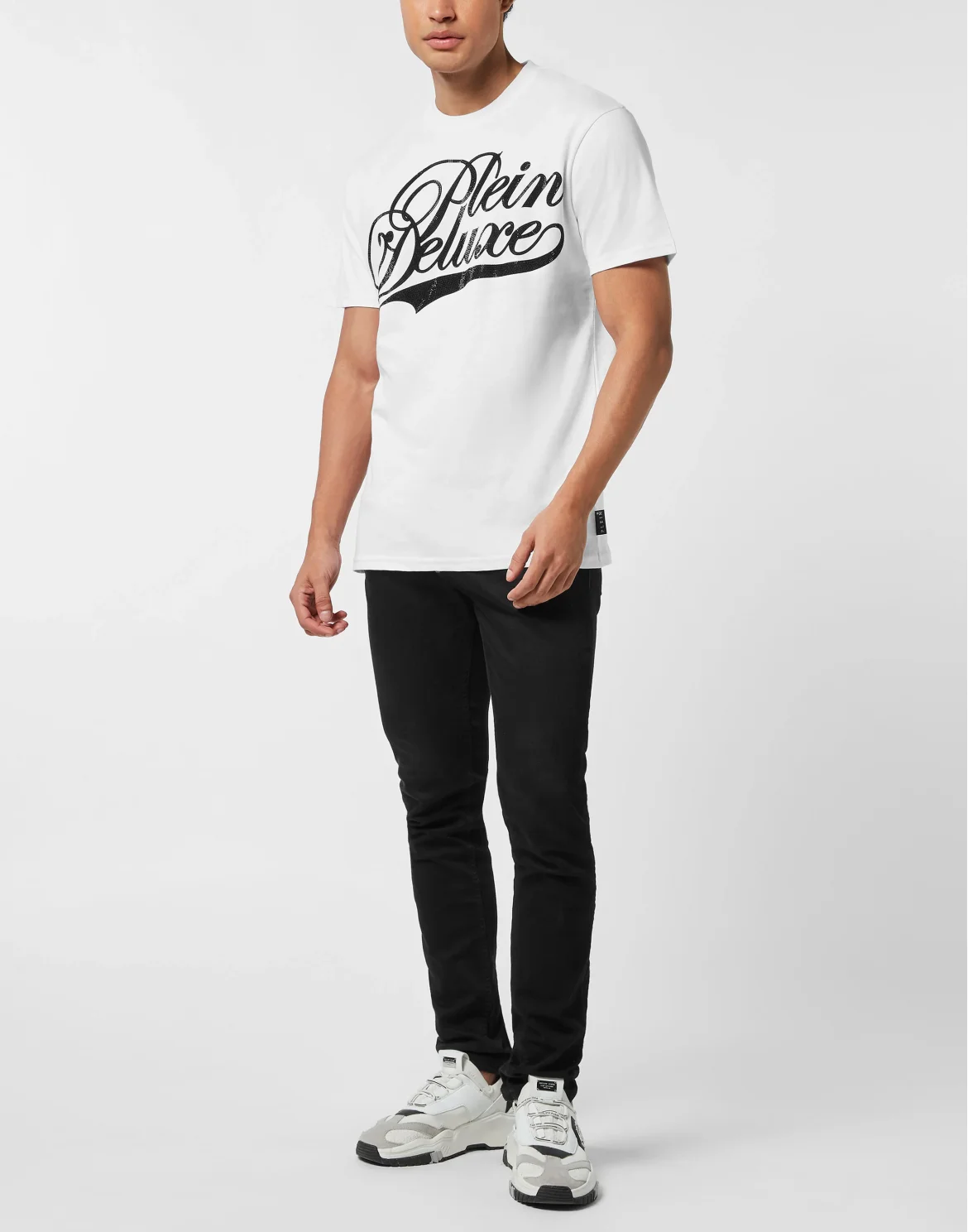 Round Neck T-Shirt Plein Deluxe Stones, цвет: Белый