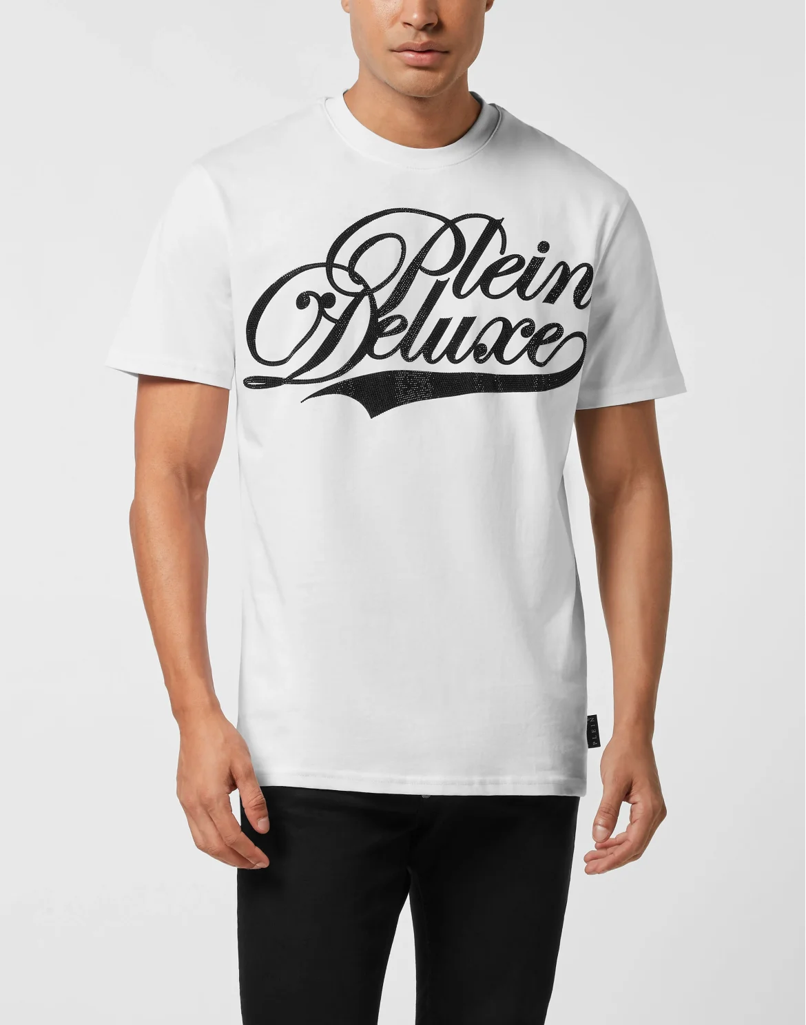 Round Neck T-Shirt Plein Deluxe Stones, цвет: Белый