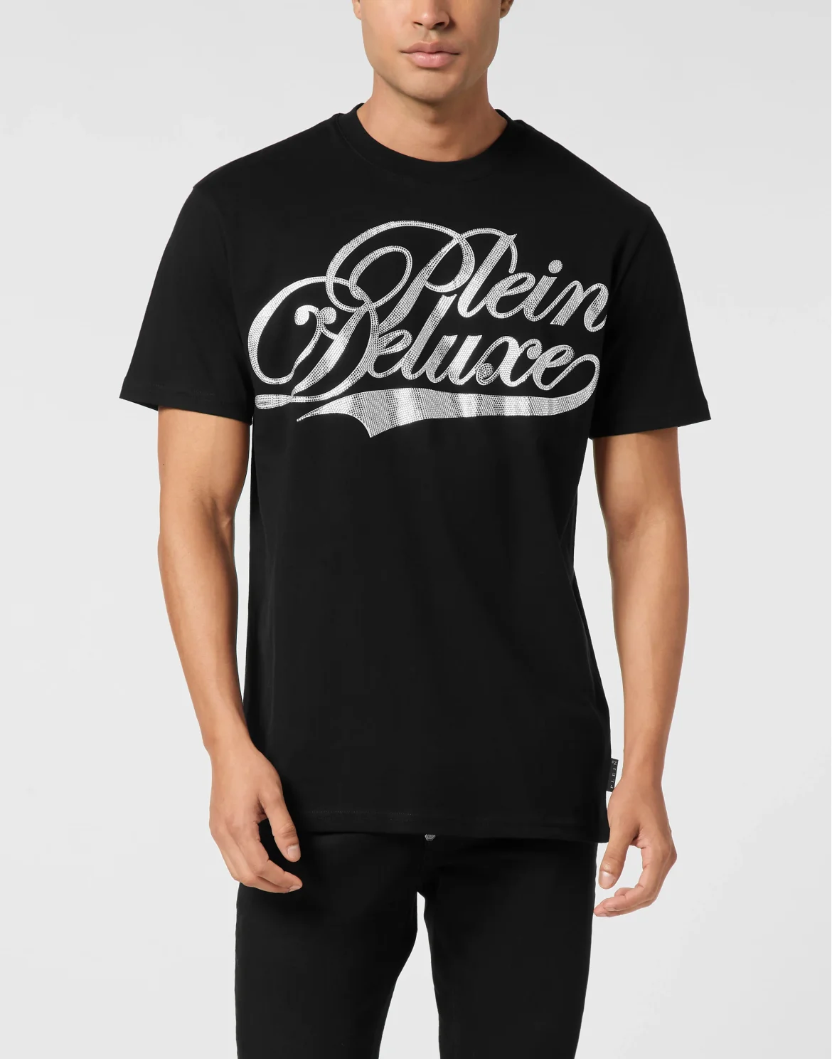 Round Neck T-Shirt Plein Deluxe Stones, цвет: Черный