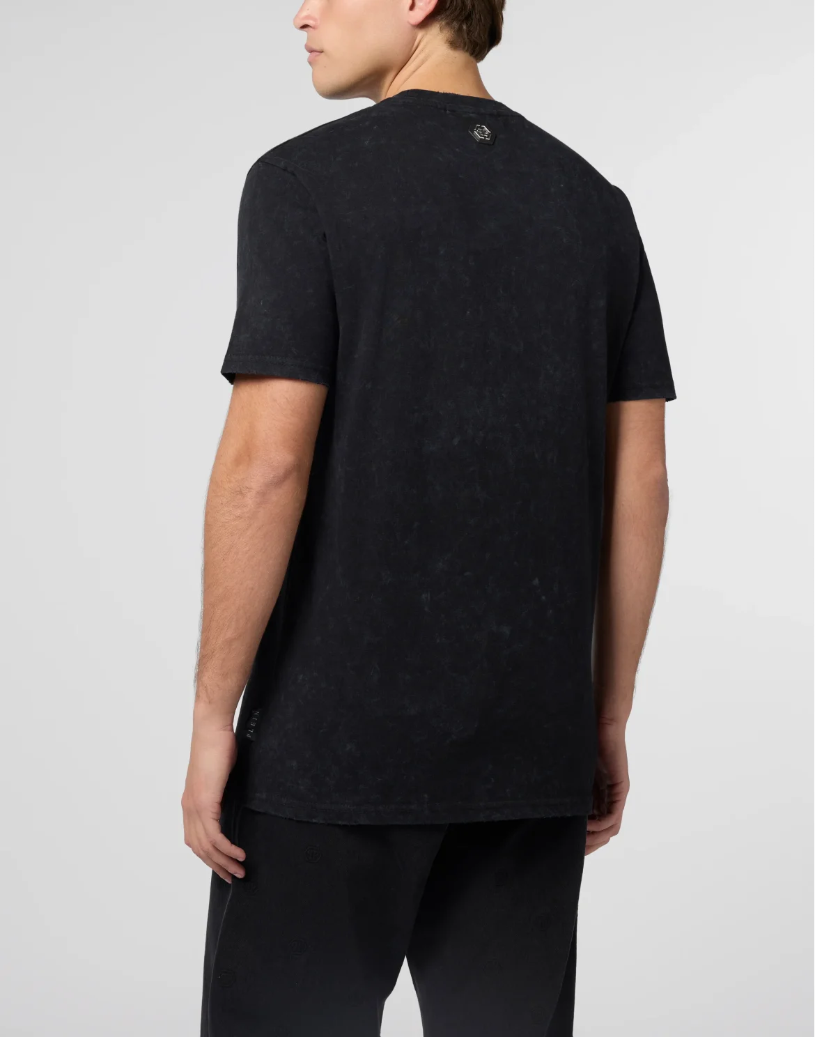 Round Neck T-Shirt Plein Deluxe Skeleton Stones, цвет: Черный
