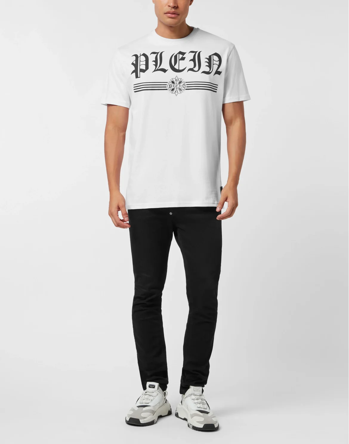 Round Neck T-Shirt Gothic Plein, цвет: Белый