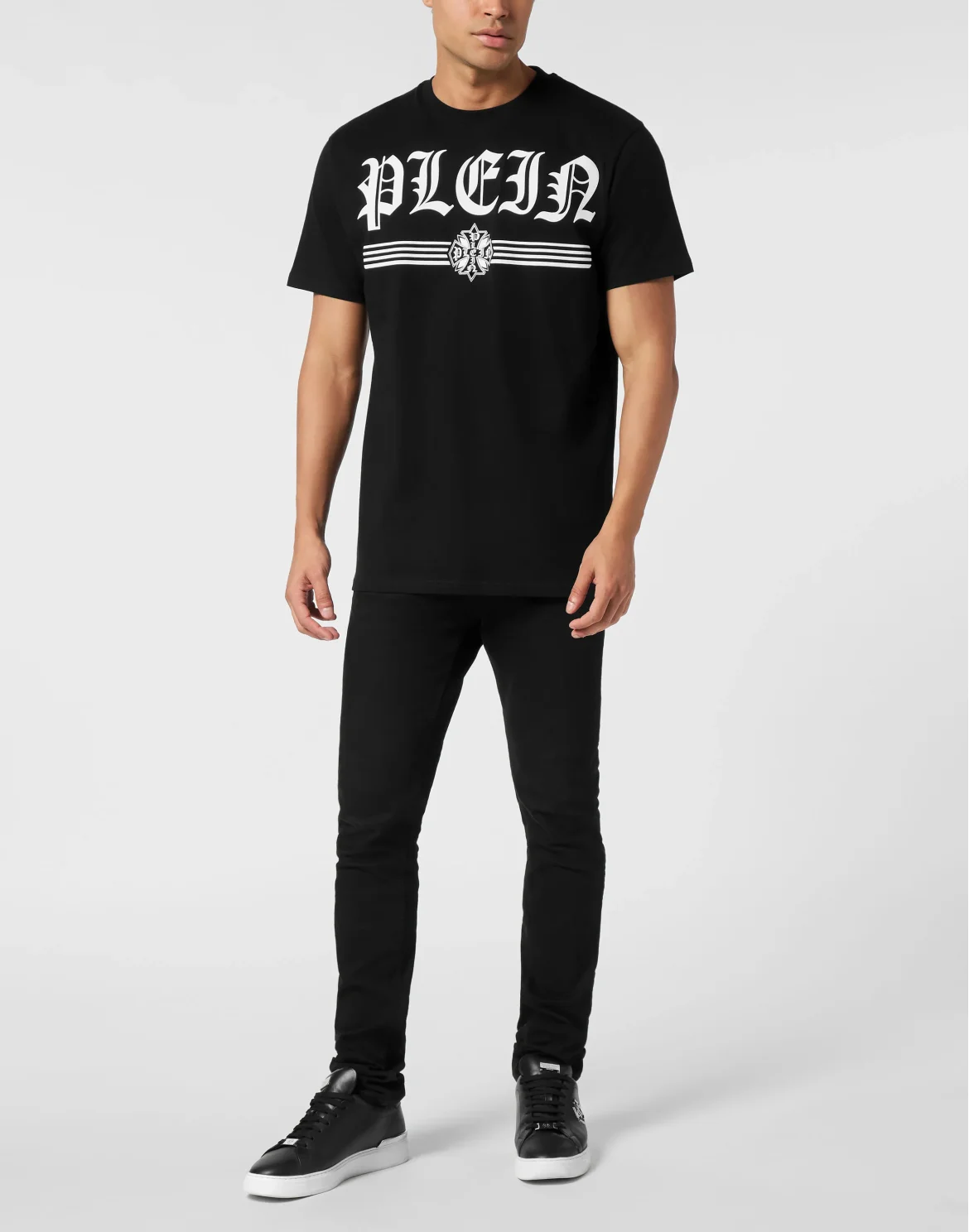 Round Neck T-Shirt Gothic Plein, цвет: Черный