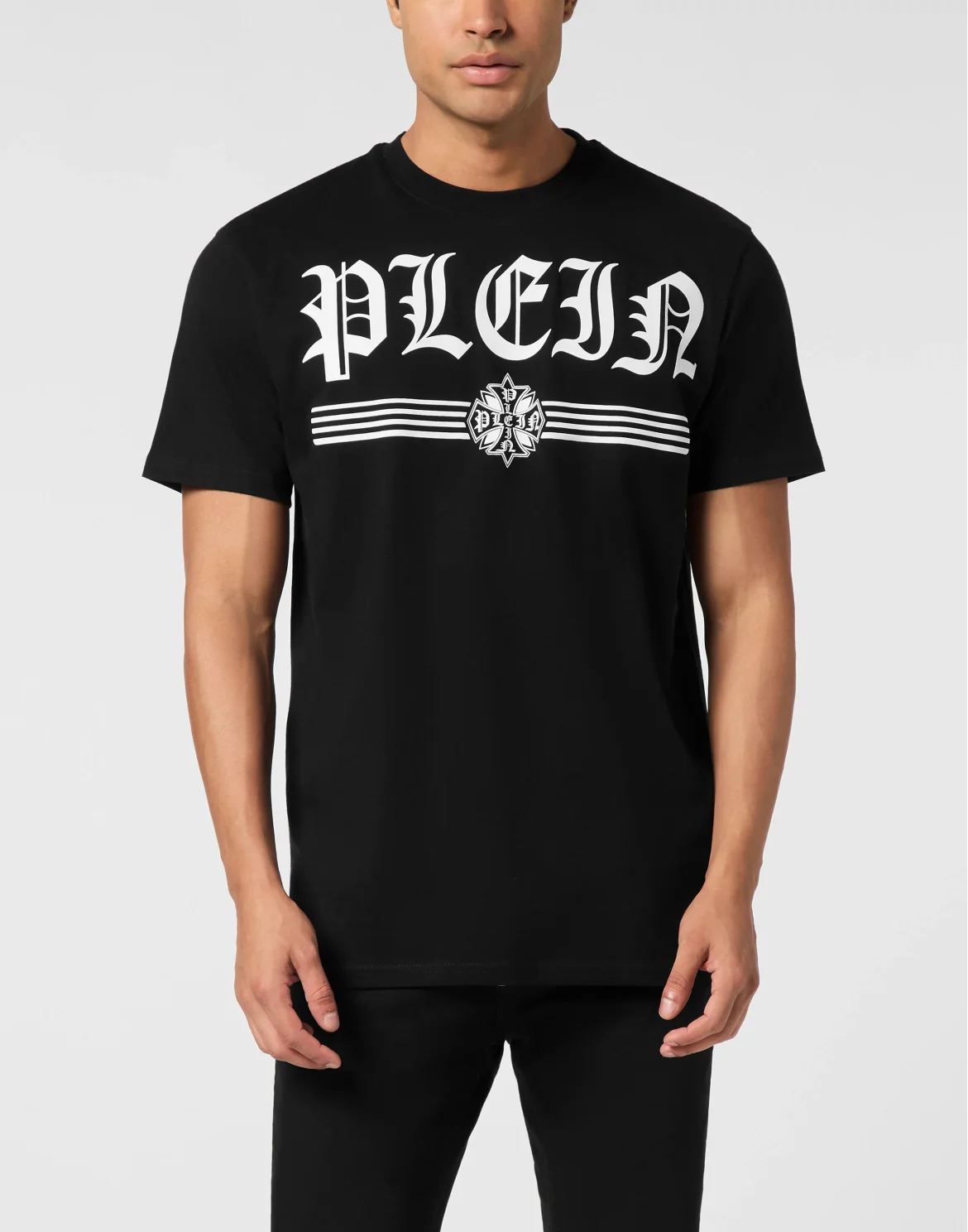 Round Neck T-Shirt Gothic Plein, цвет: Черный
