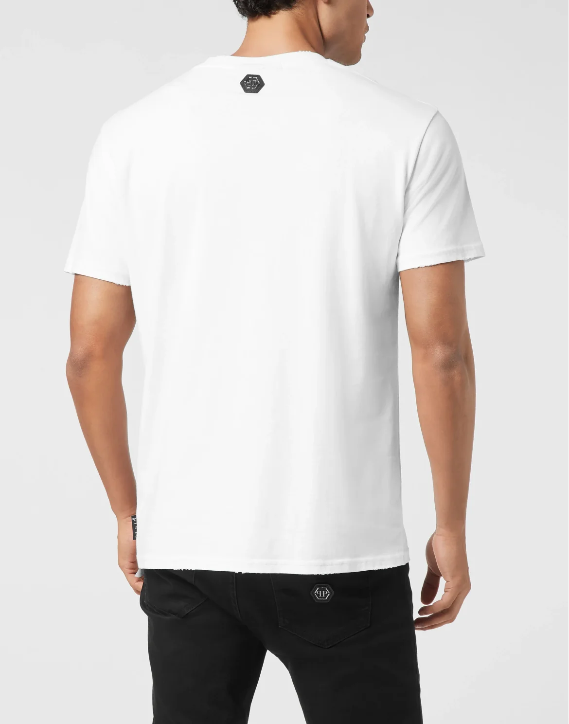 Washed Round Neck T-Shirt Skull America, цвет: Белый