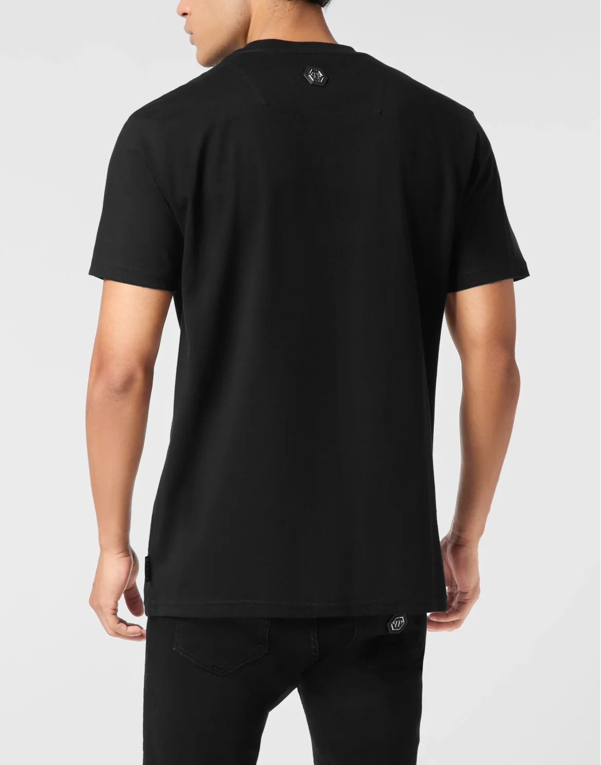 Round Neck T-Shirt Gothic Skull, цвет: Черный