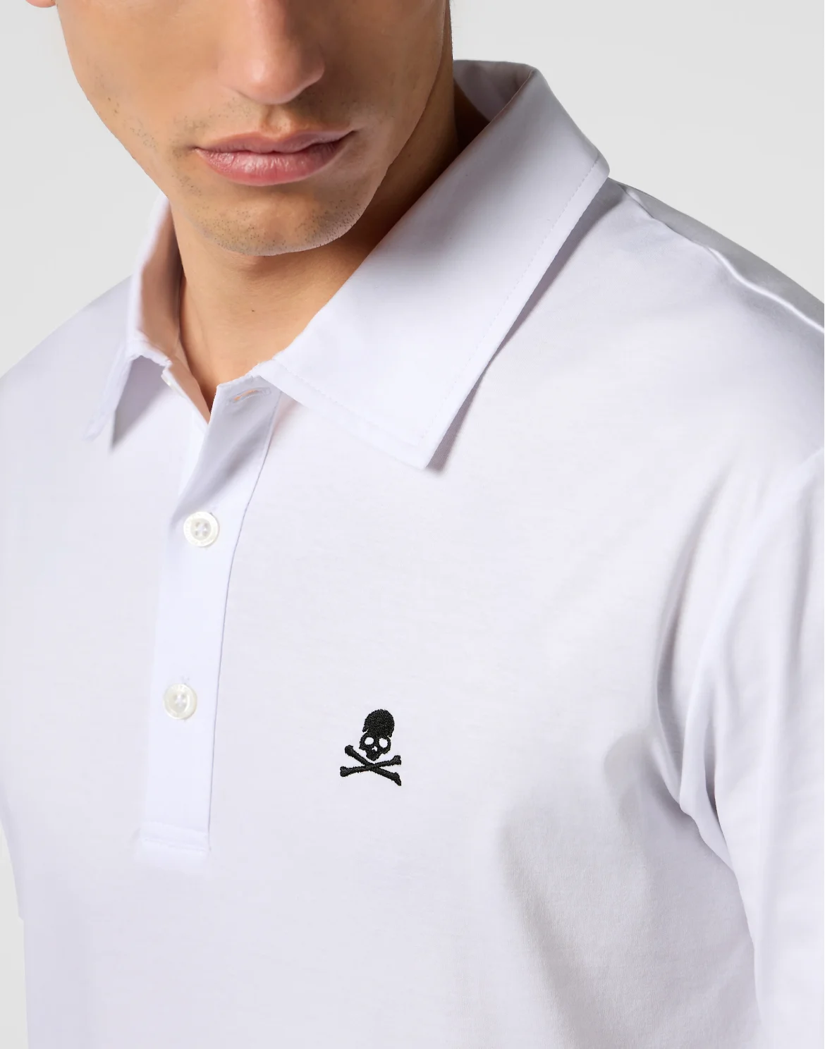 Classic Polo Shirt Skull, цвет: Белый