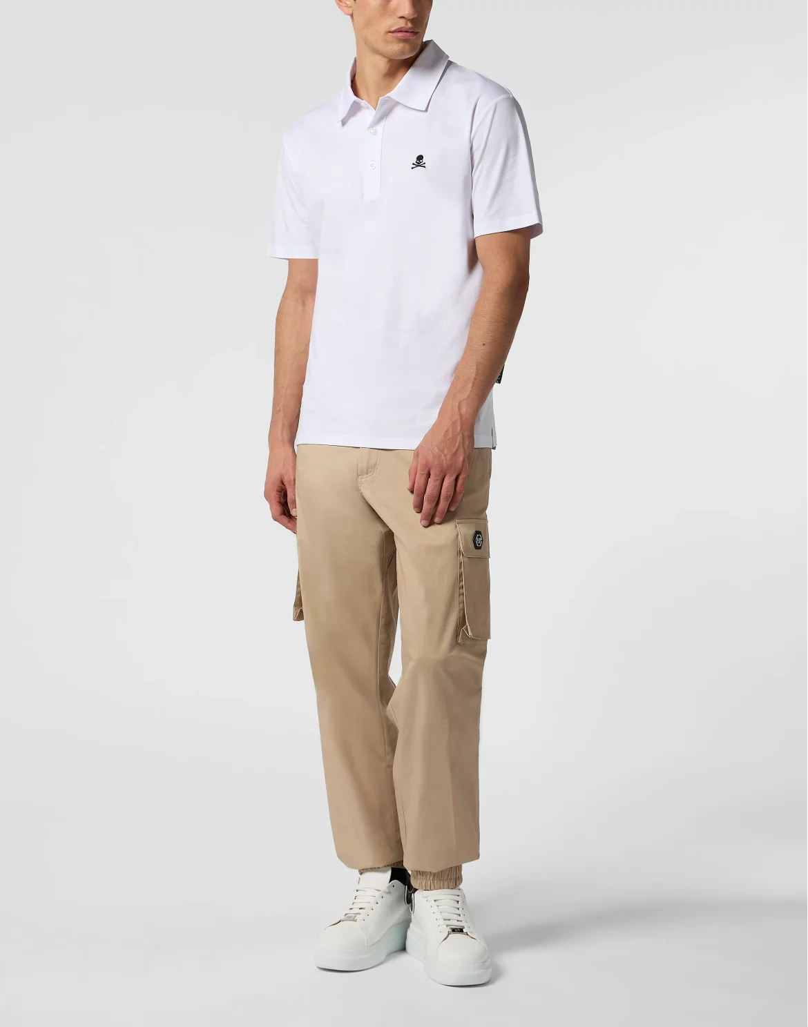 Classic Polo Shirt Skull, цвет: Белый