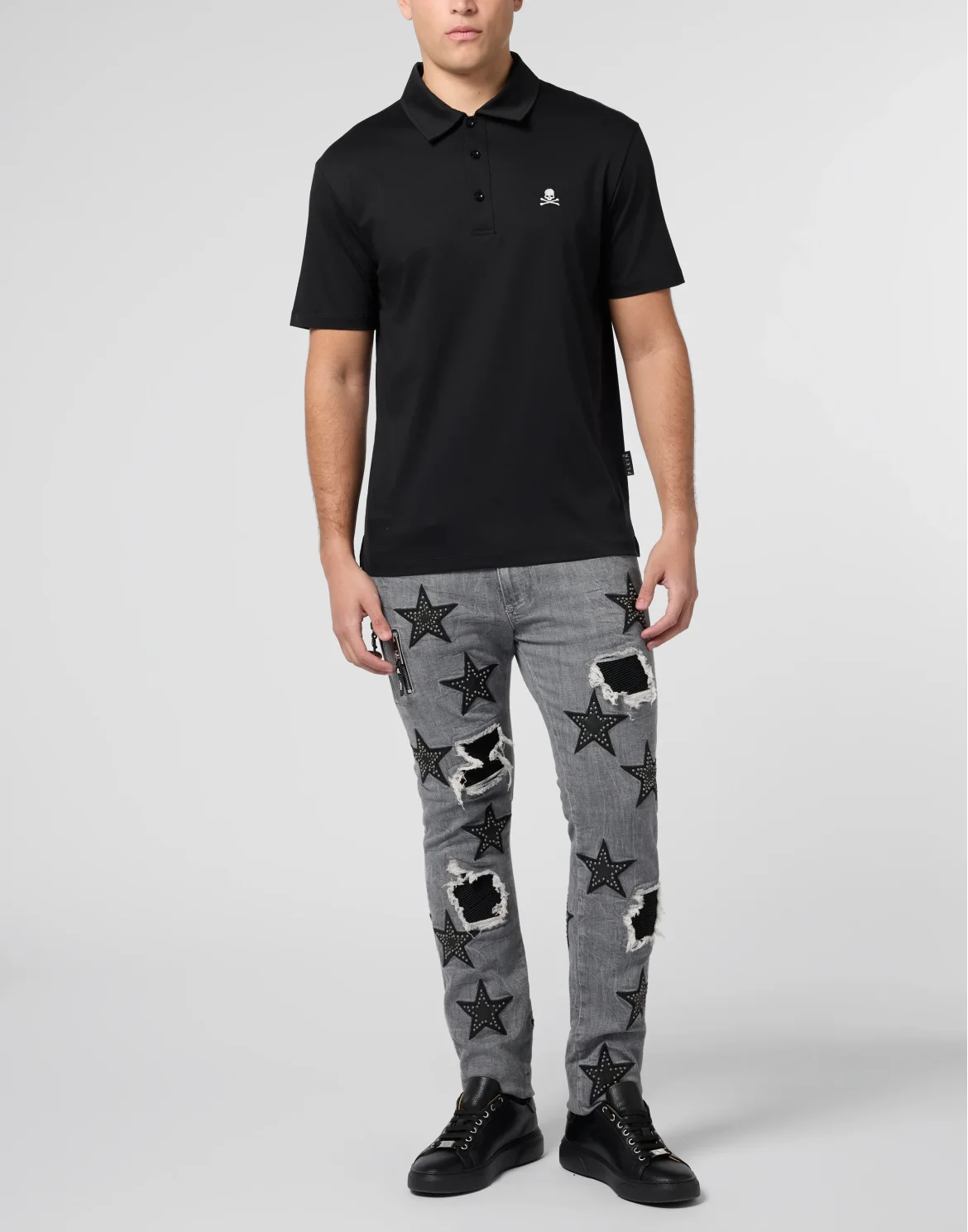Classic Polo Shirt Skull, цвет: Черный