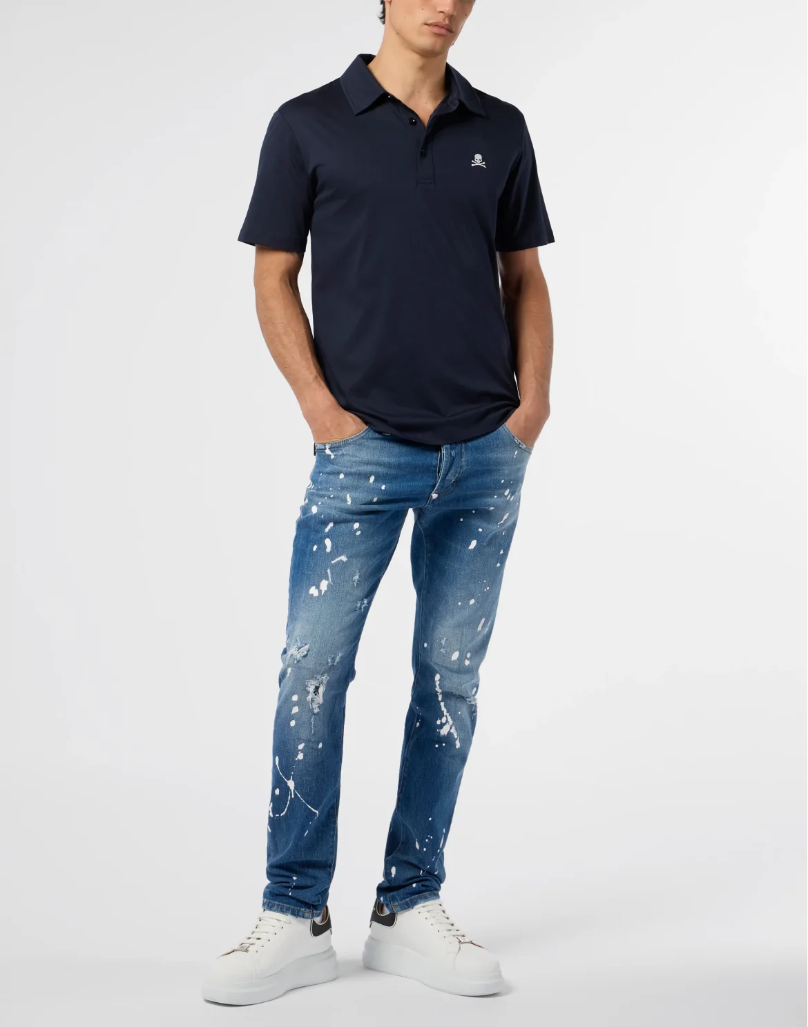 Classic Polo Shirt Skull, цвет: Синий