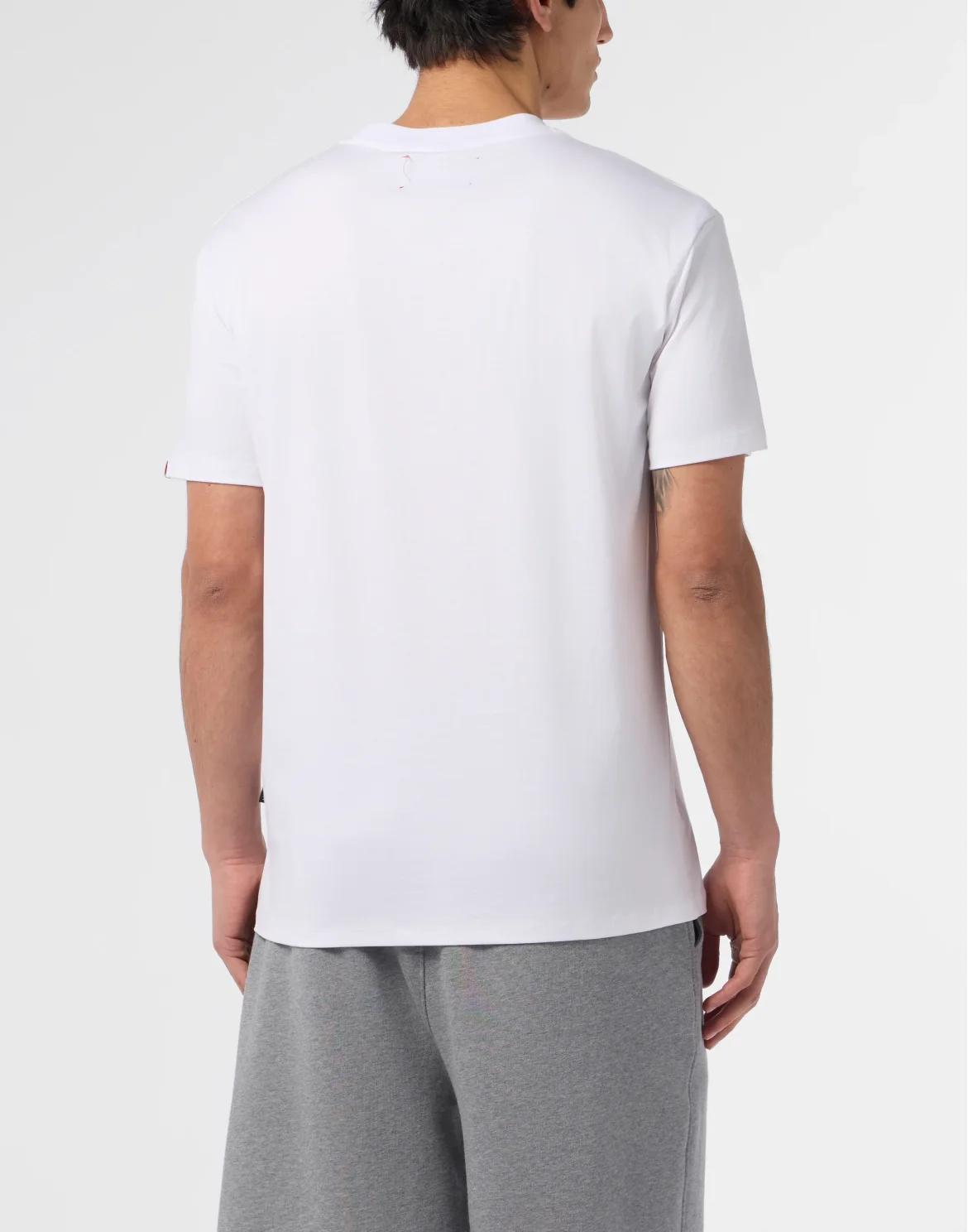 Basic Round Neck T-Shirt Skull, цвет: Белый