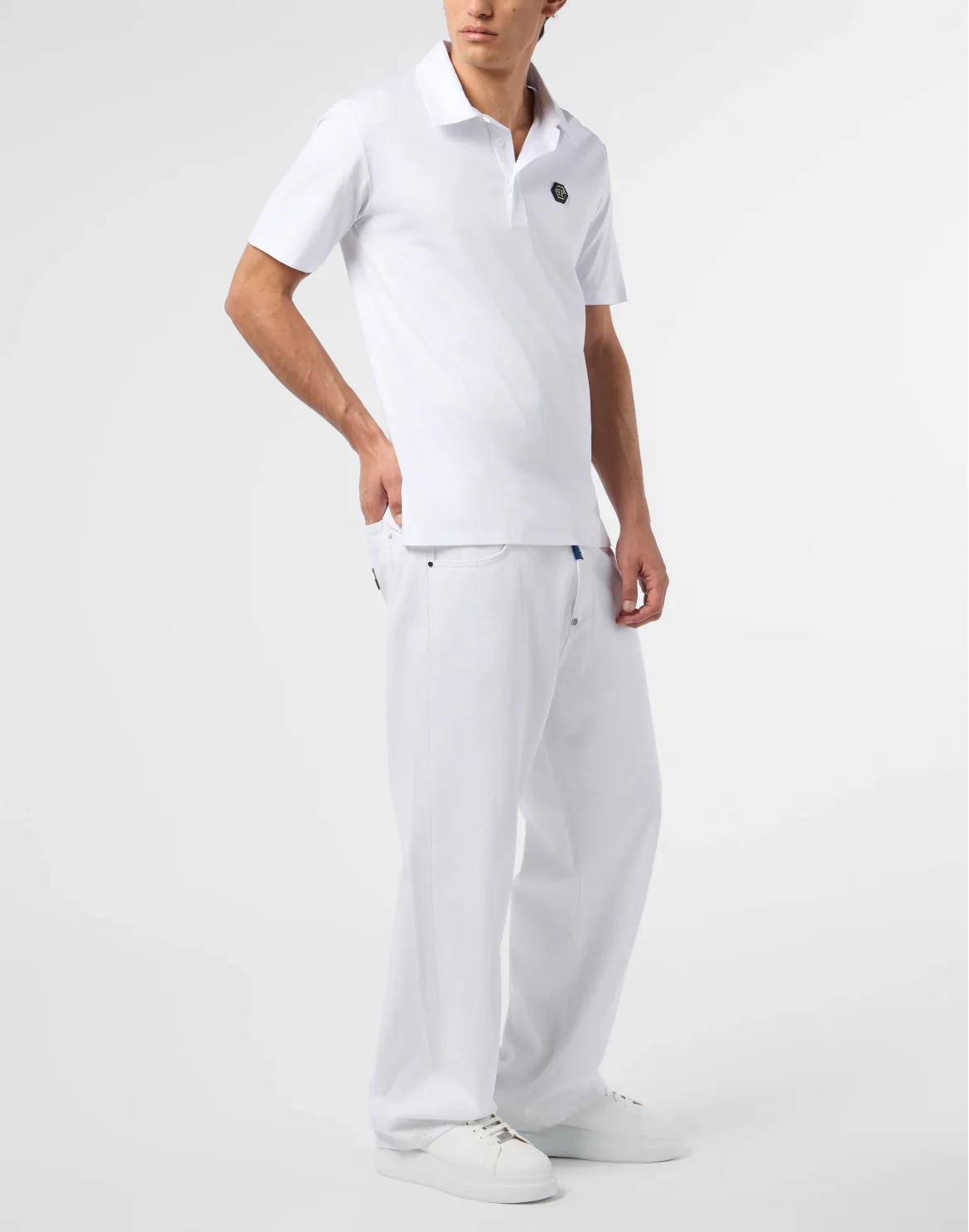 Classic Polo Shirt Hexagon, цвет: Белый