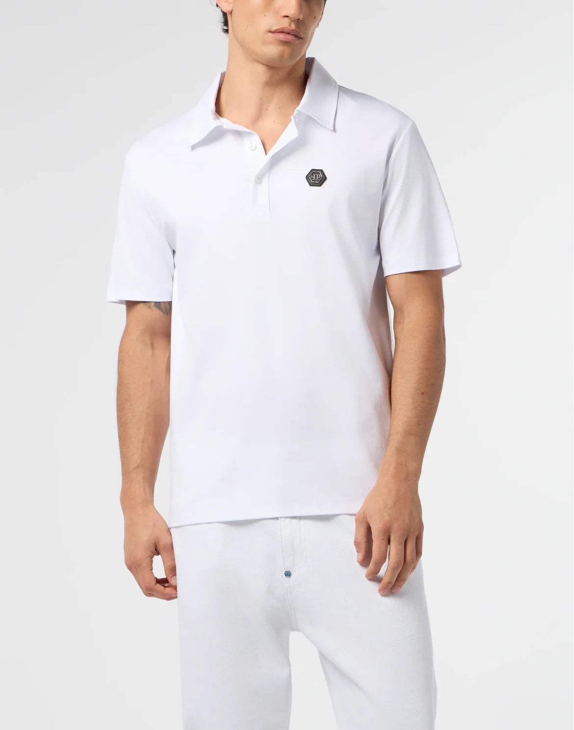 Classic Polo Shirt Hexagon, цвет: Белый