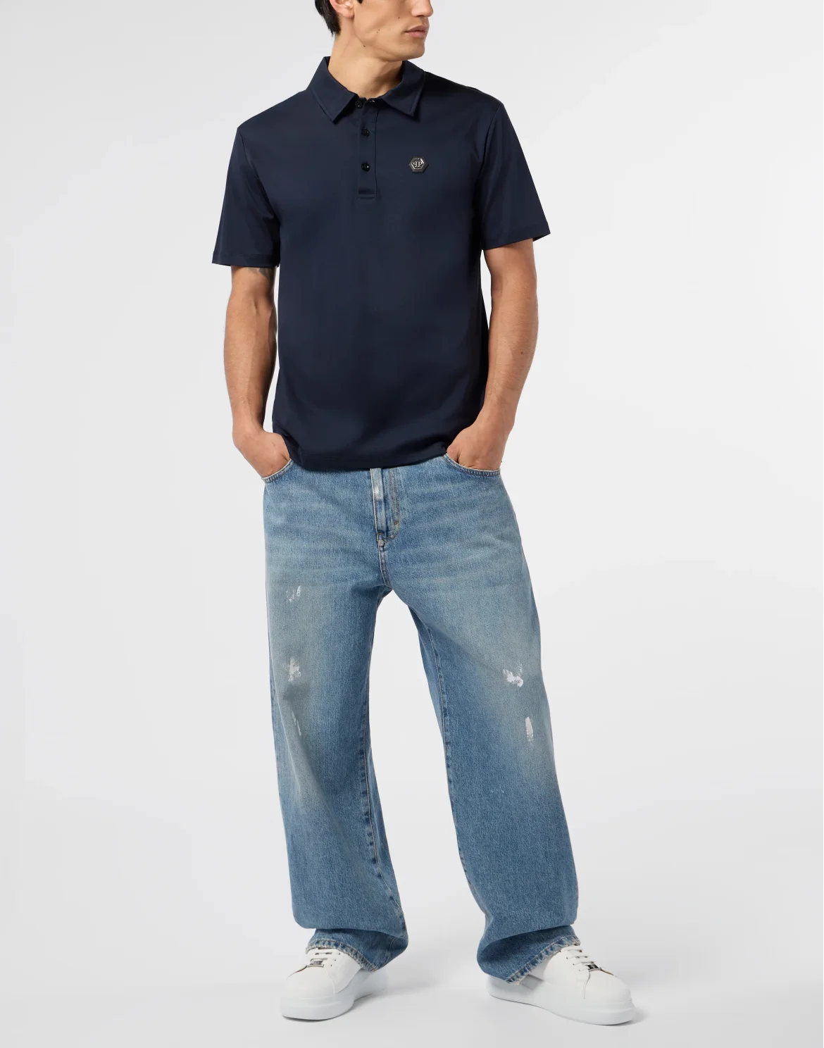 Classic Polo Shirt Hexagon, цвет: Синий
