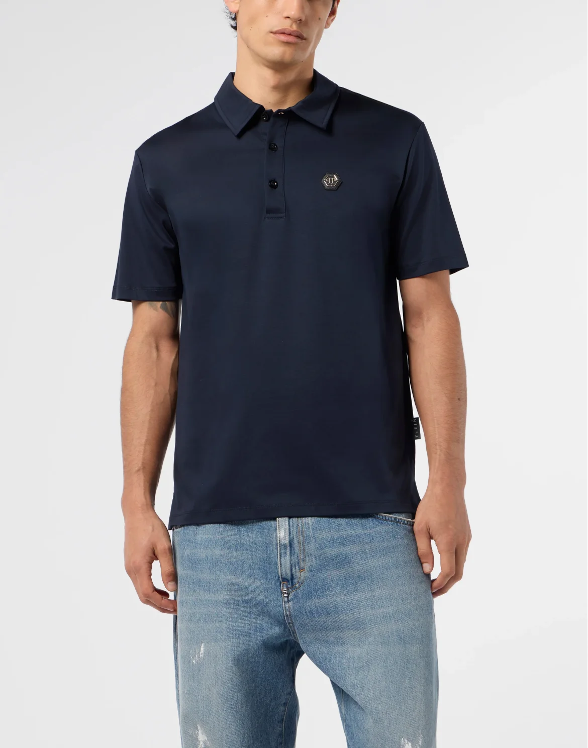 Classic Polo Shirt Hexagon, цвет: Синий