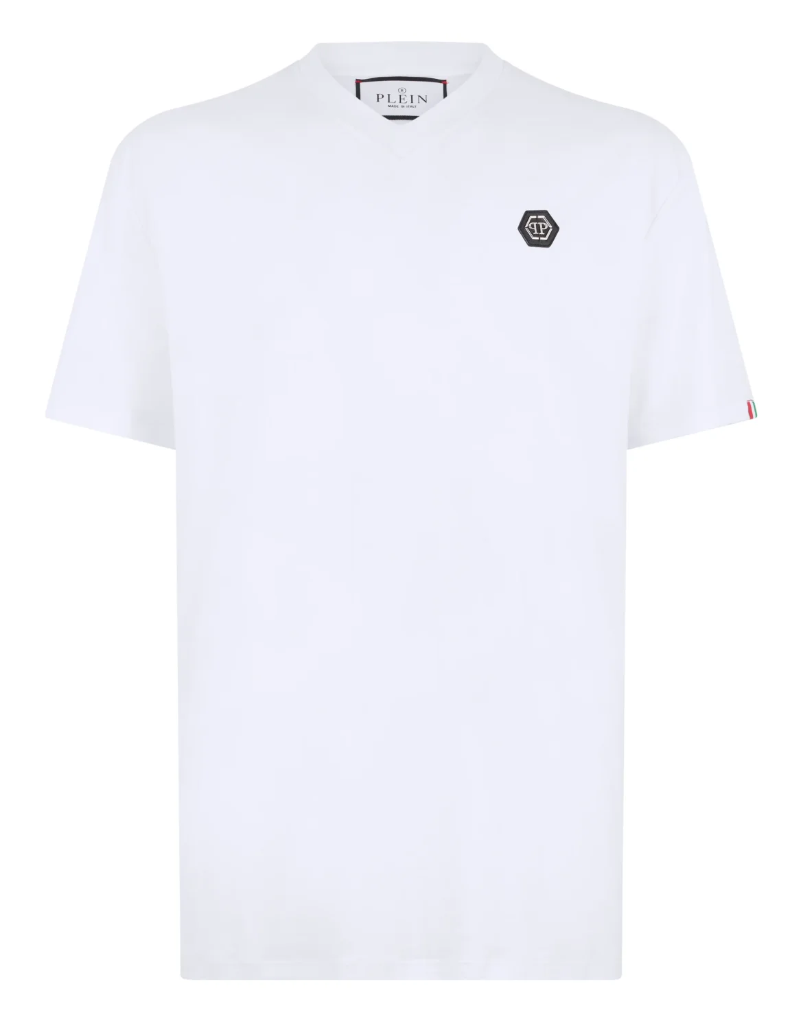 Basic V-Neck T-Shirt Hexagon, цвет: Белый