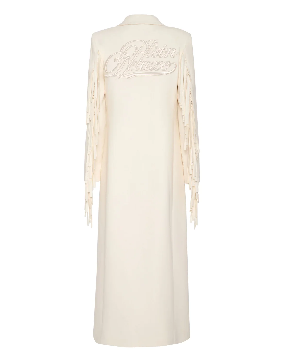 Fringes Long Coat Plein Deluxe, цвет: Бежевый
