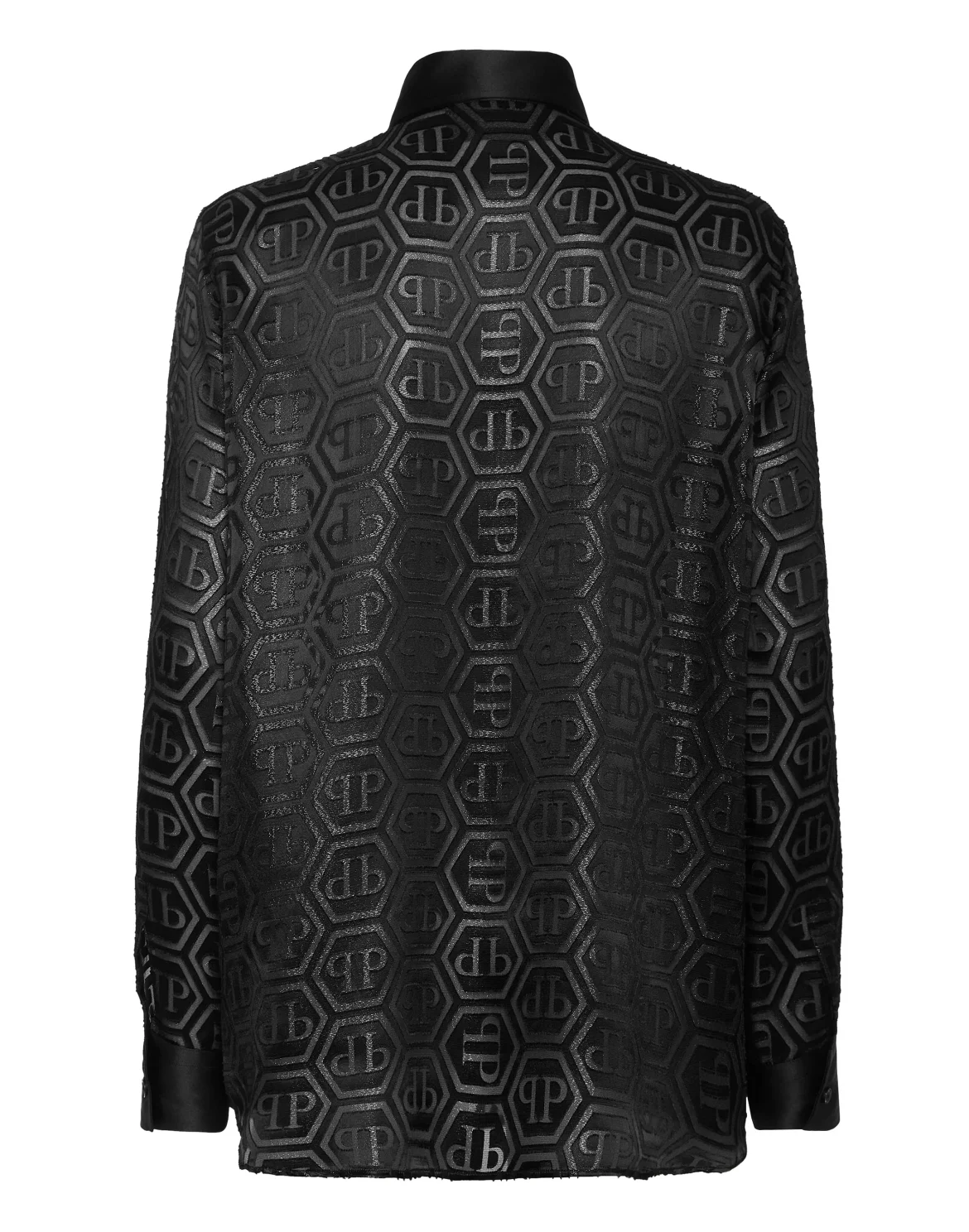 Regular Fit Shirt Monogram, цвет: Черный