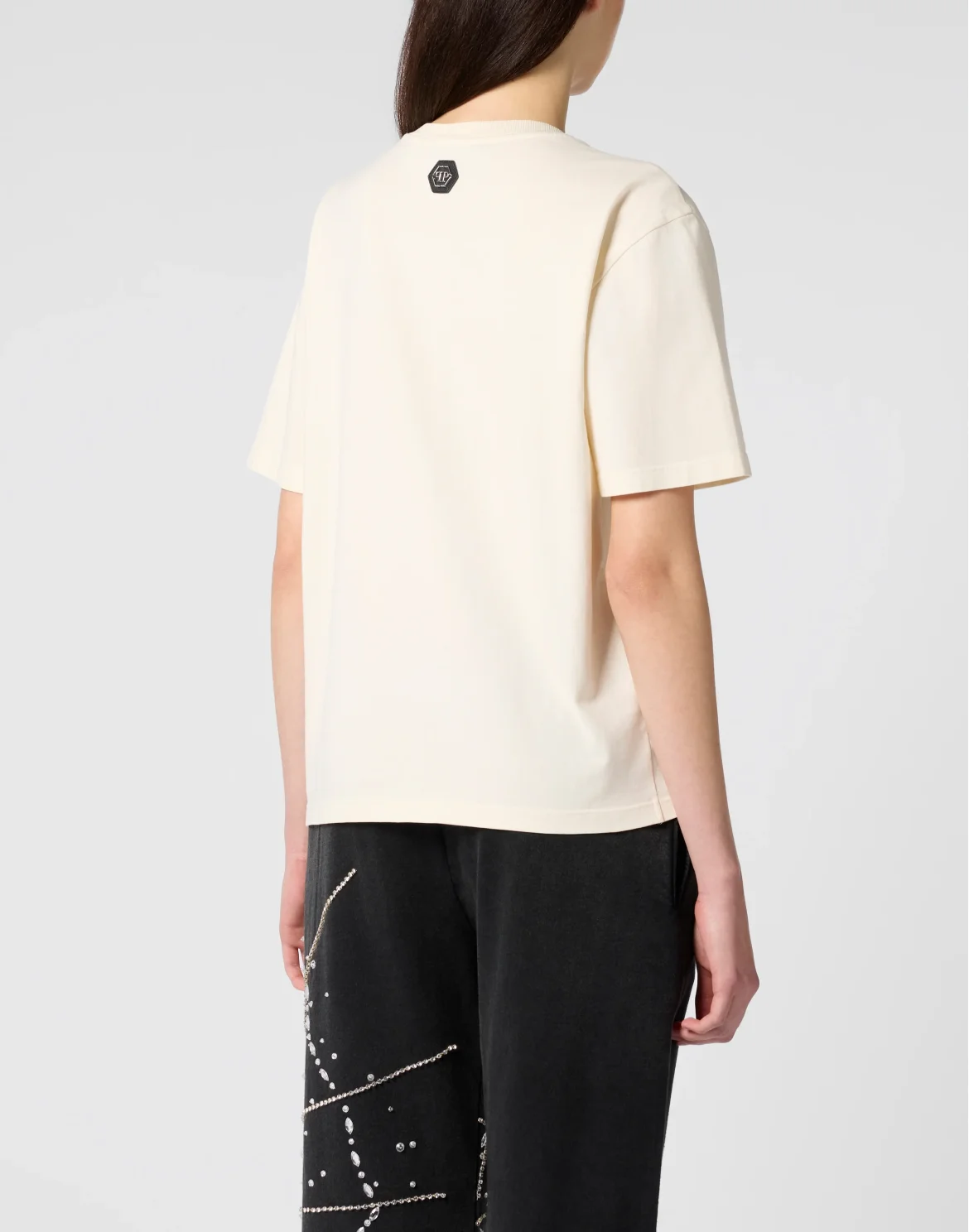 Man Fit T-Shirt Plein Deluxe Signature, цвет: Бежевый