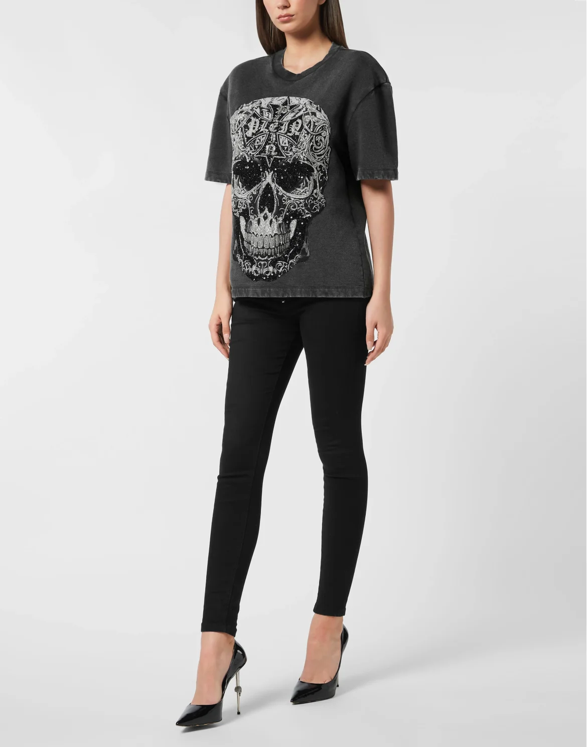 Man Fit T-Shirt Crystal Skull, цвет: Черный