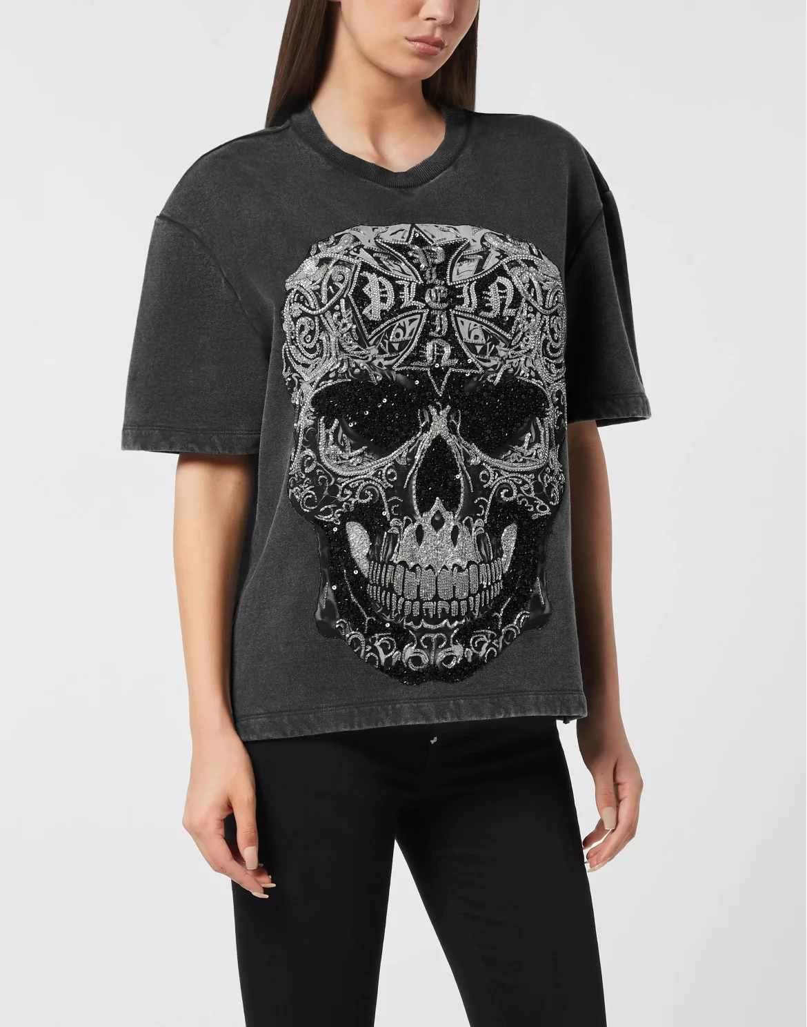Man Fit T-Shirt Crystal Skull, цвет: Черный