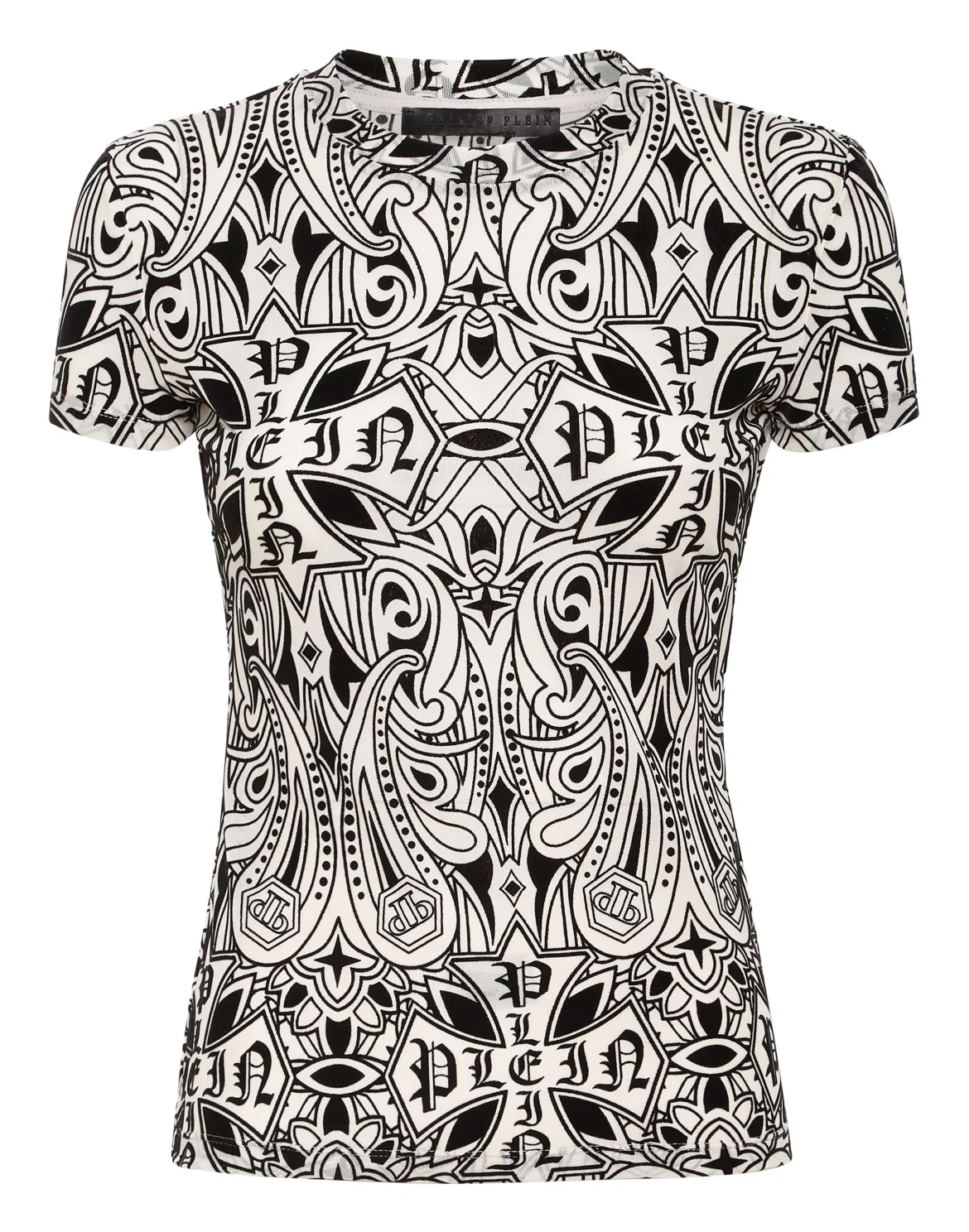 Tulle Sexy Pure Fit T-Shirt Gothic Plein, цвет: Розовый