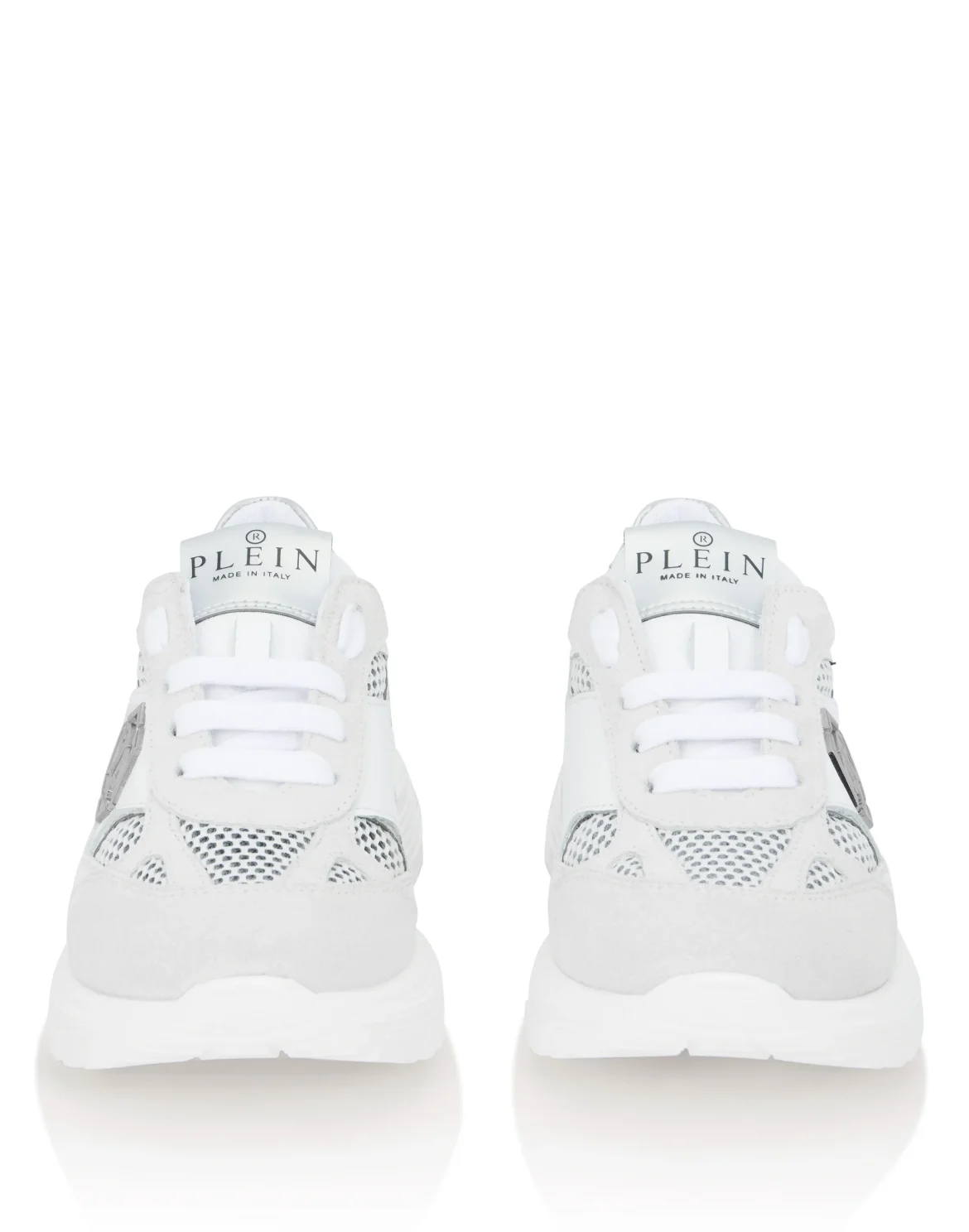 Suede Low-Top Sneakers, цвет: Белый