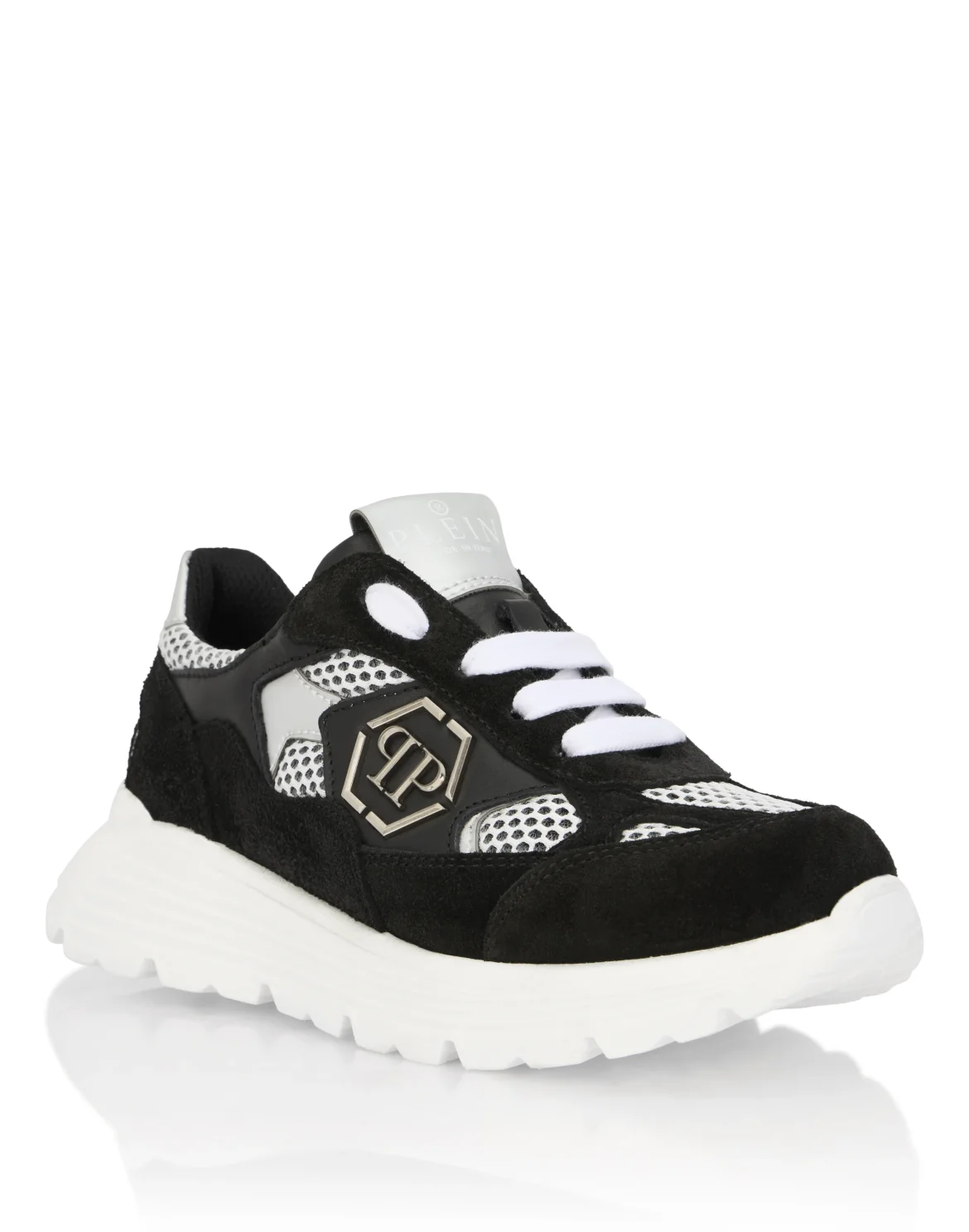 Suede Low-Top Sneakers, цвет: Черный