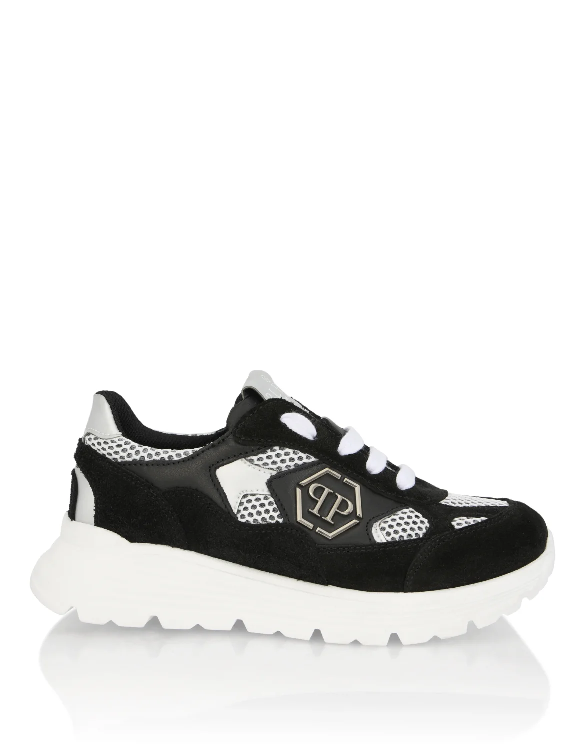 Suede Low-Top Sneakers, цвет: Черный