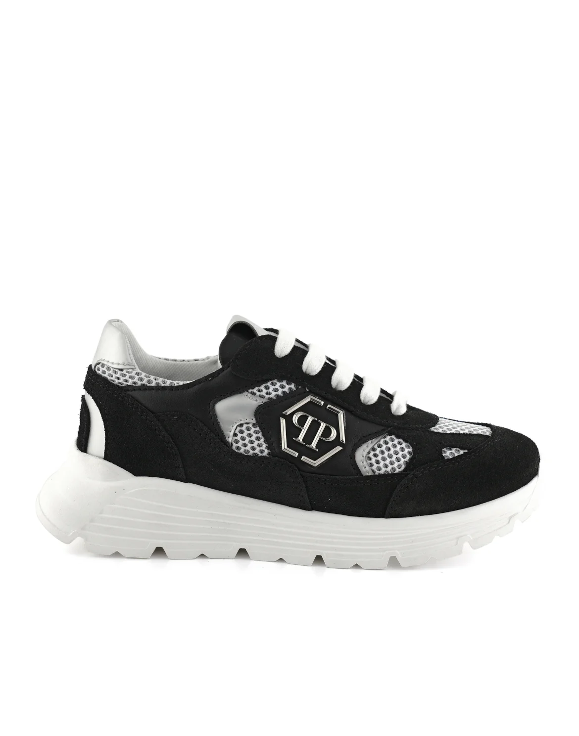 Suede Low-Top Sneakers, цвет: Черный