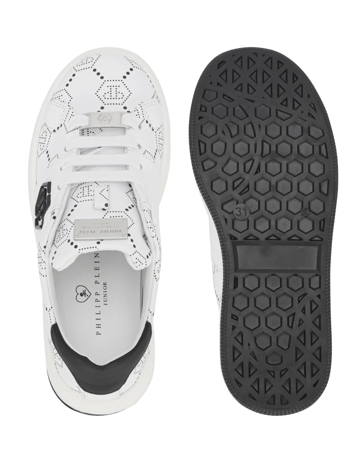 Low-Top Sneakers Monogram, цвет: Белый