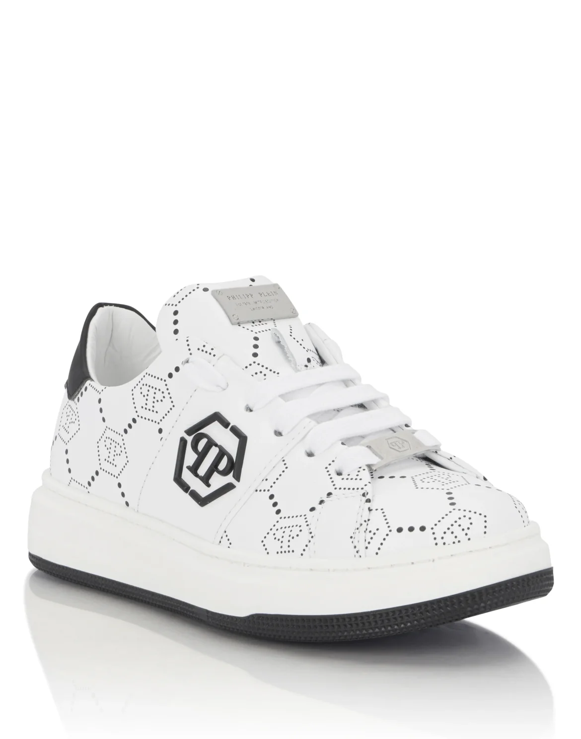 Low-Top Sneakers Monogram, цвет: Белый