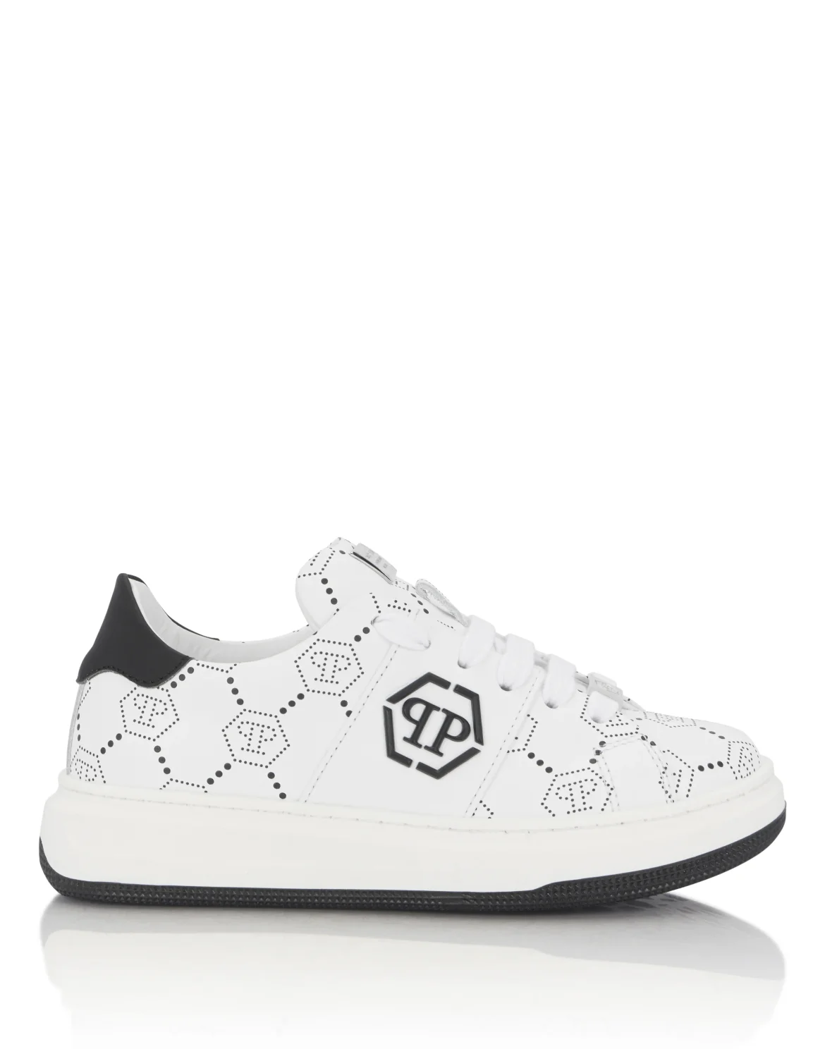 Low-Top Sneakers Monogram, цвет: Белый