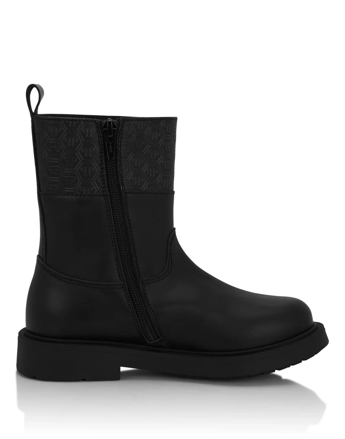 Leather Low Boots Monogram, цвет: Черный