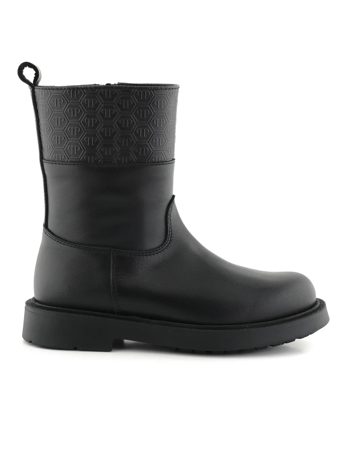 Leather Low Boots Monogram, цвет: Черный