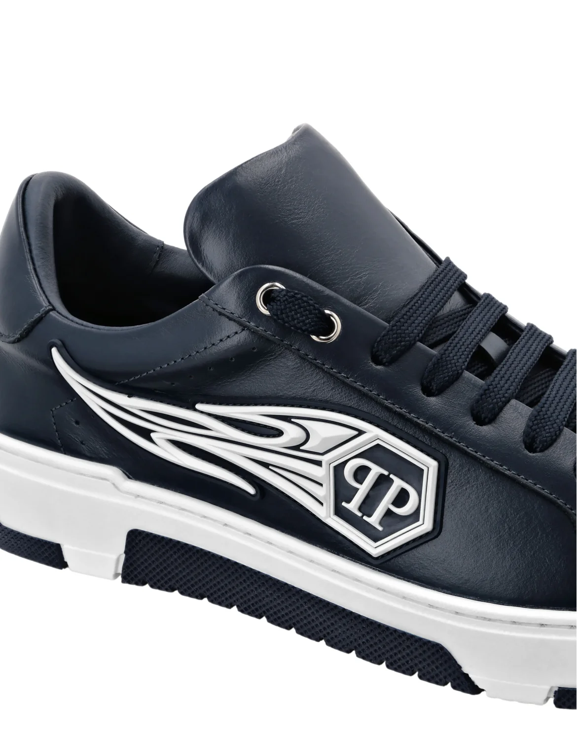 Low Top Sneakers Plein Patch, цвет: Синий