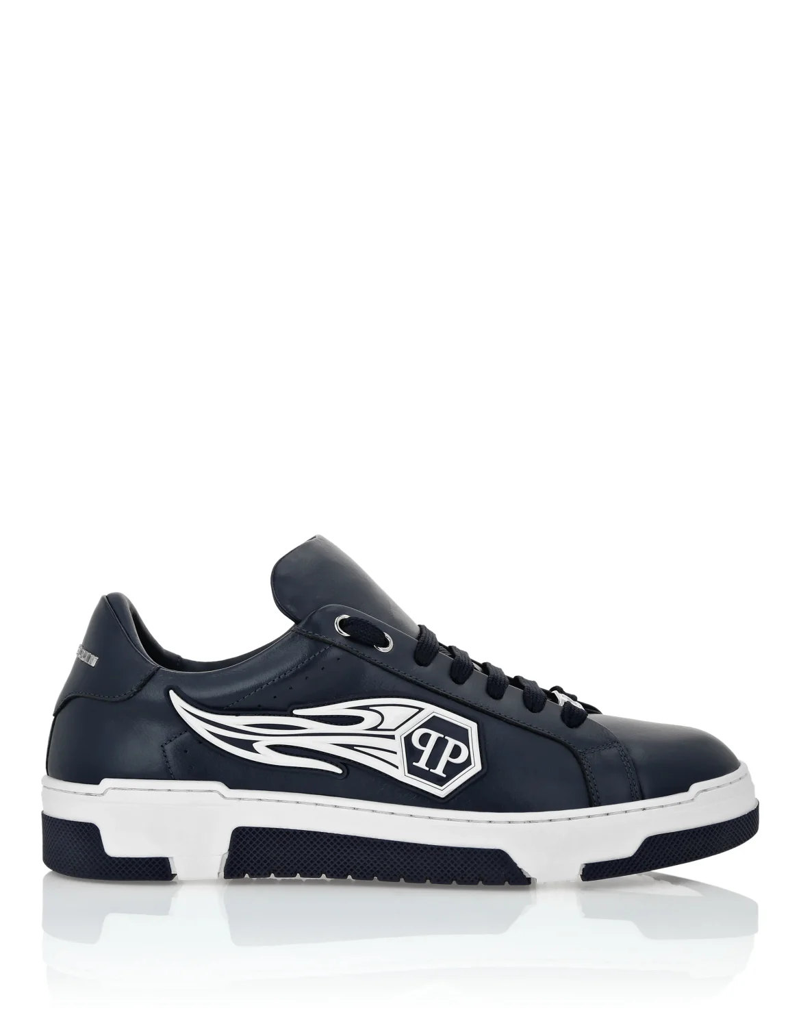 Low Top Sneakers Plein Patch, цвет: Синий
