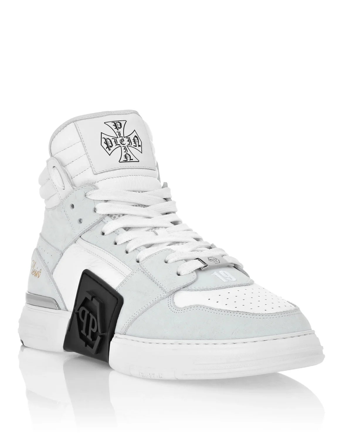 Nubuck Mid Top Sneakers Phantom, цвет: Белый