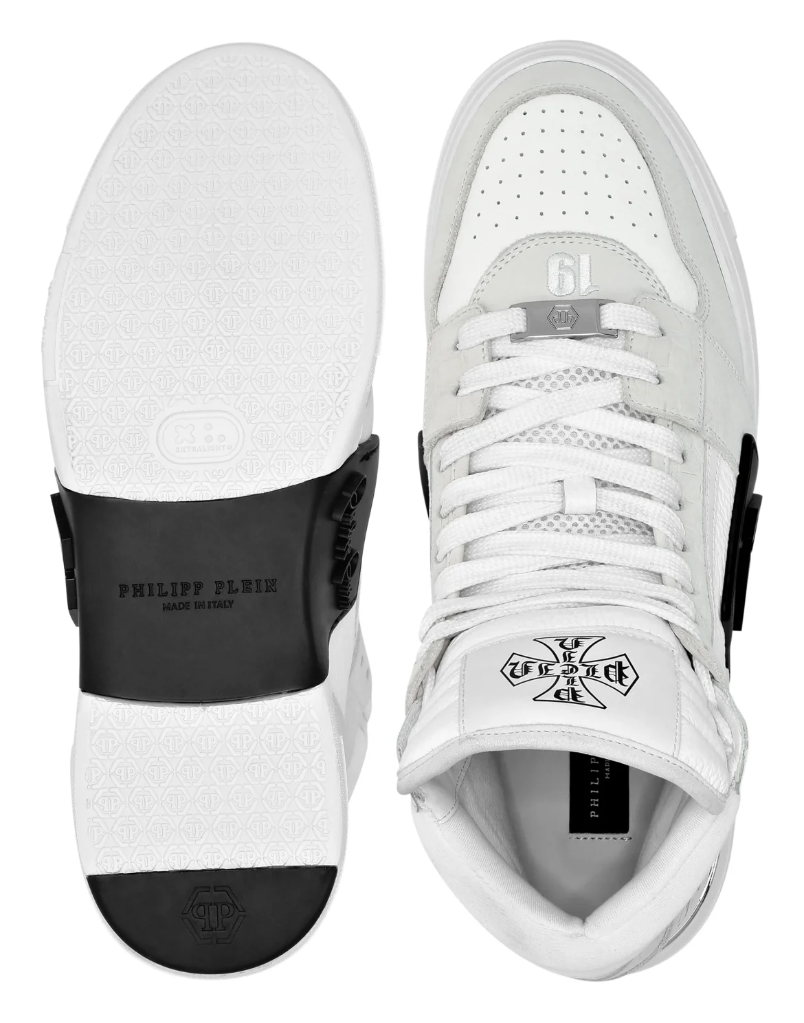 Nubuck Mid Top Sneakers Phantom, цвет: Белый