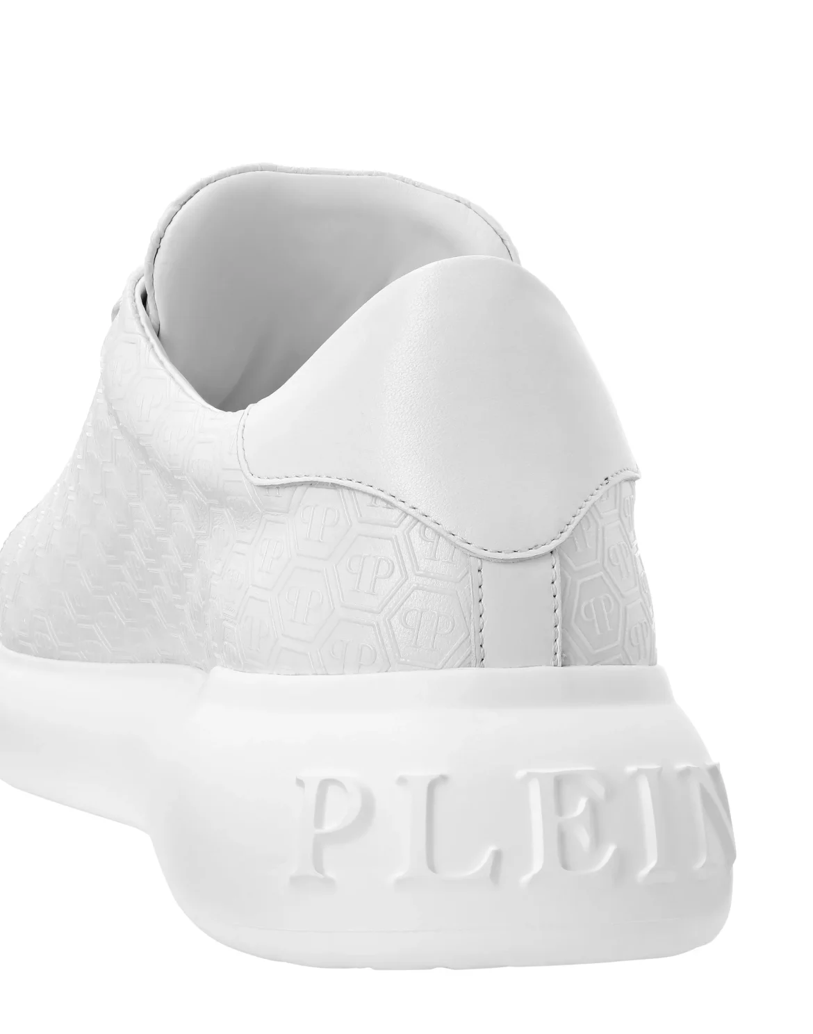Nappa Leather Low Top Sneakers Monogram, цвет: Белый