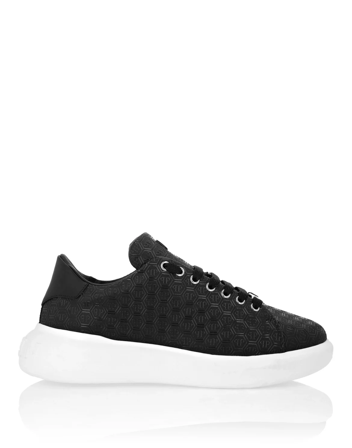 Nappa Leather Low Top Sneakers Monogram, цвет: Черный