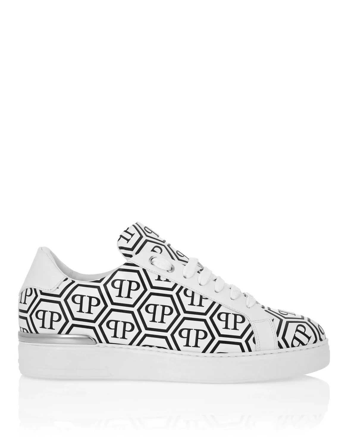Nappa Leather Low Top Sneakers Big Monogram, цвет: Белый
