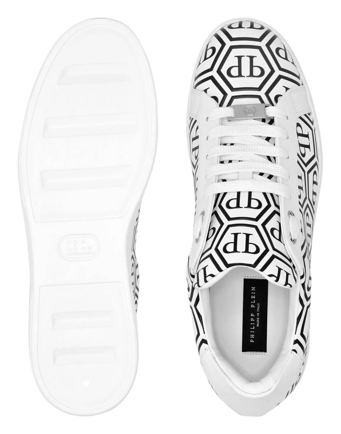 Nappa Leather Low Top Sneakers Big Monogram, цвет: Белый