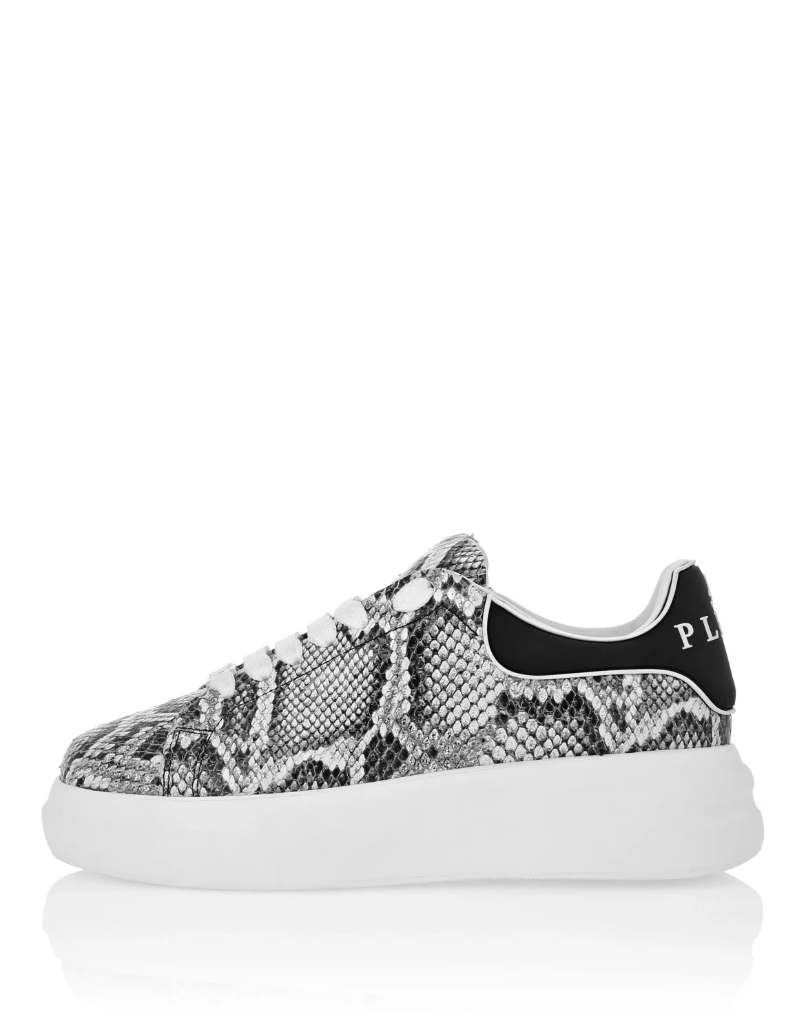 Low Top Sneakers Roccia Python Print, цвет: Белый