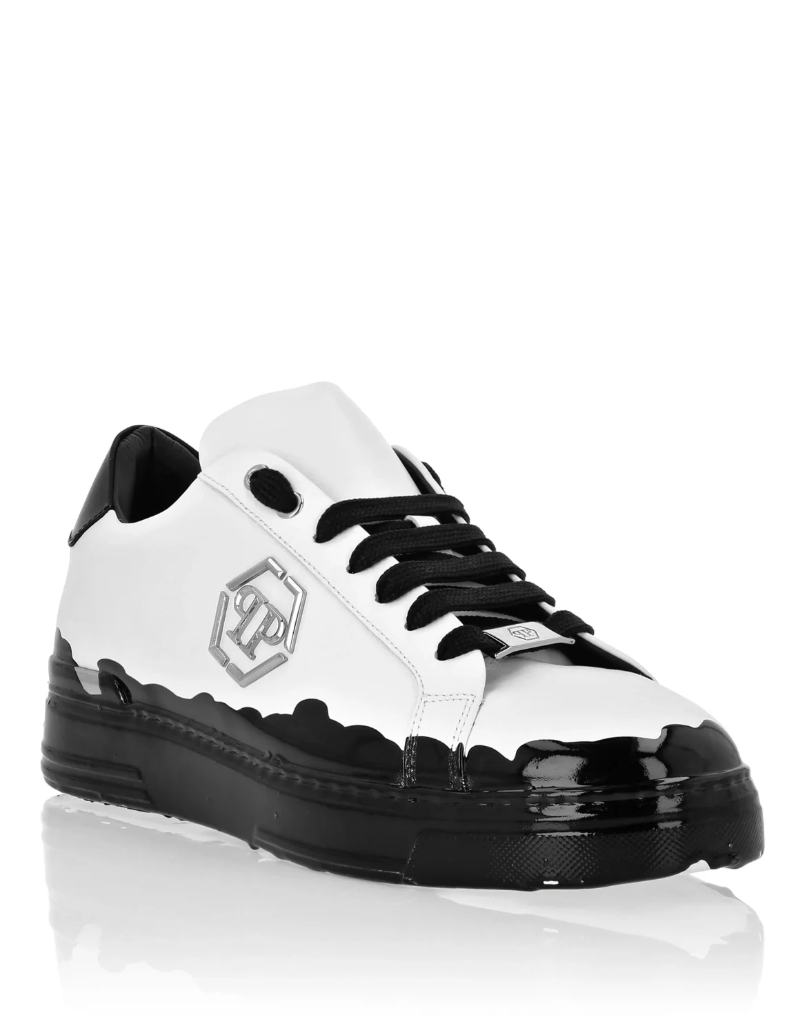 Nappa Leather Low Top Sneakers Carson Paint, цвет: Черный
